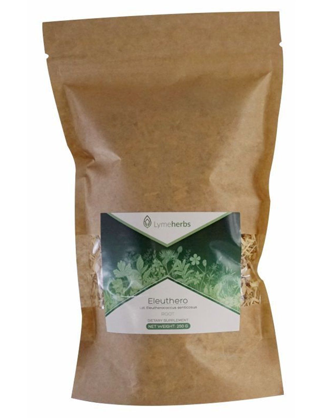 Lymeherbs Borstige Taigawurzel (Eleuthero), geschnitten