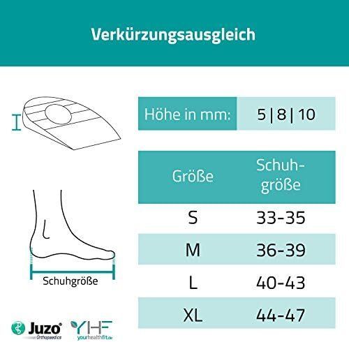 Juzo Fersenpolster aus Silikon zum Verkürzungsausgleich (5, 8 o. 10 cm)