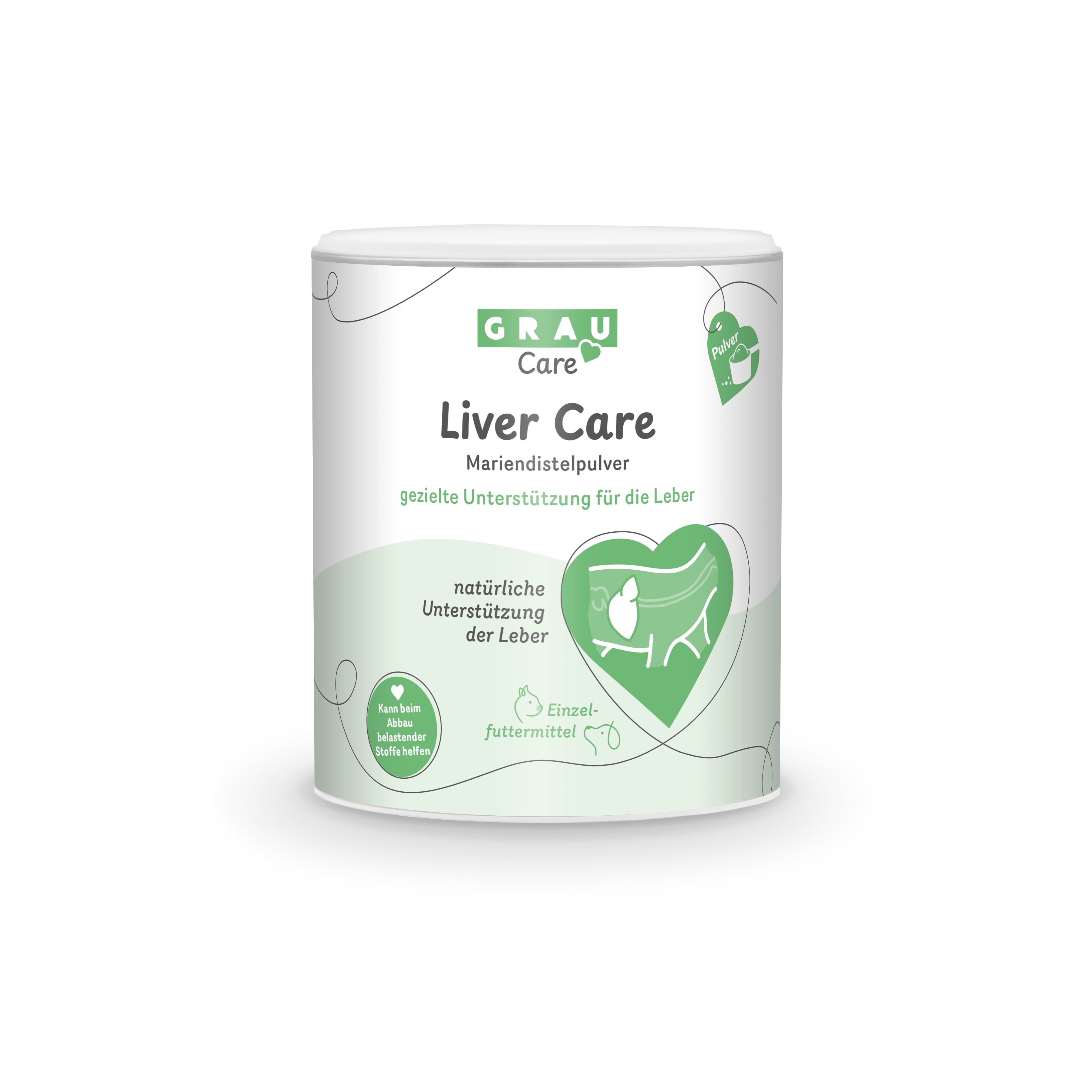 Grau Hund & Katze - Liver Care (Mariendistelpulver) 225 g Pulver