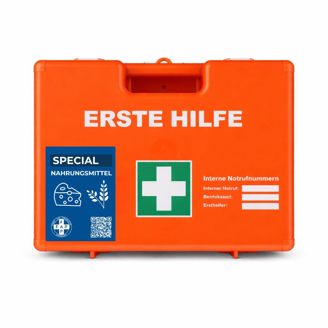 FAP First Aid Products Erste-Hilfe-Koffer Nahrungsmittelverarbeitung DIN 13157 - orange 1 St