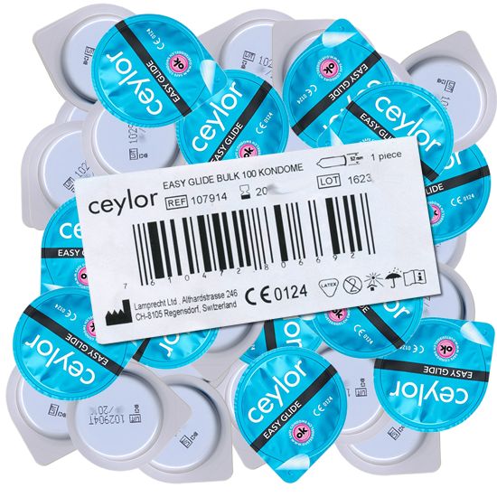 Ceylor *Easy Glide* extra feuchte Kondome mit 30% mehr Gleitmittel, im hygienischen Dösli