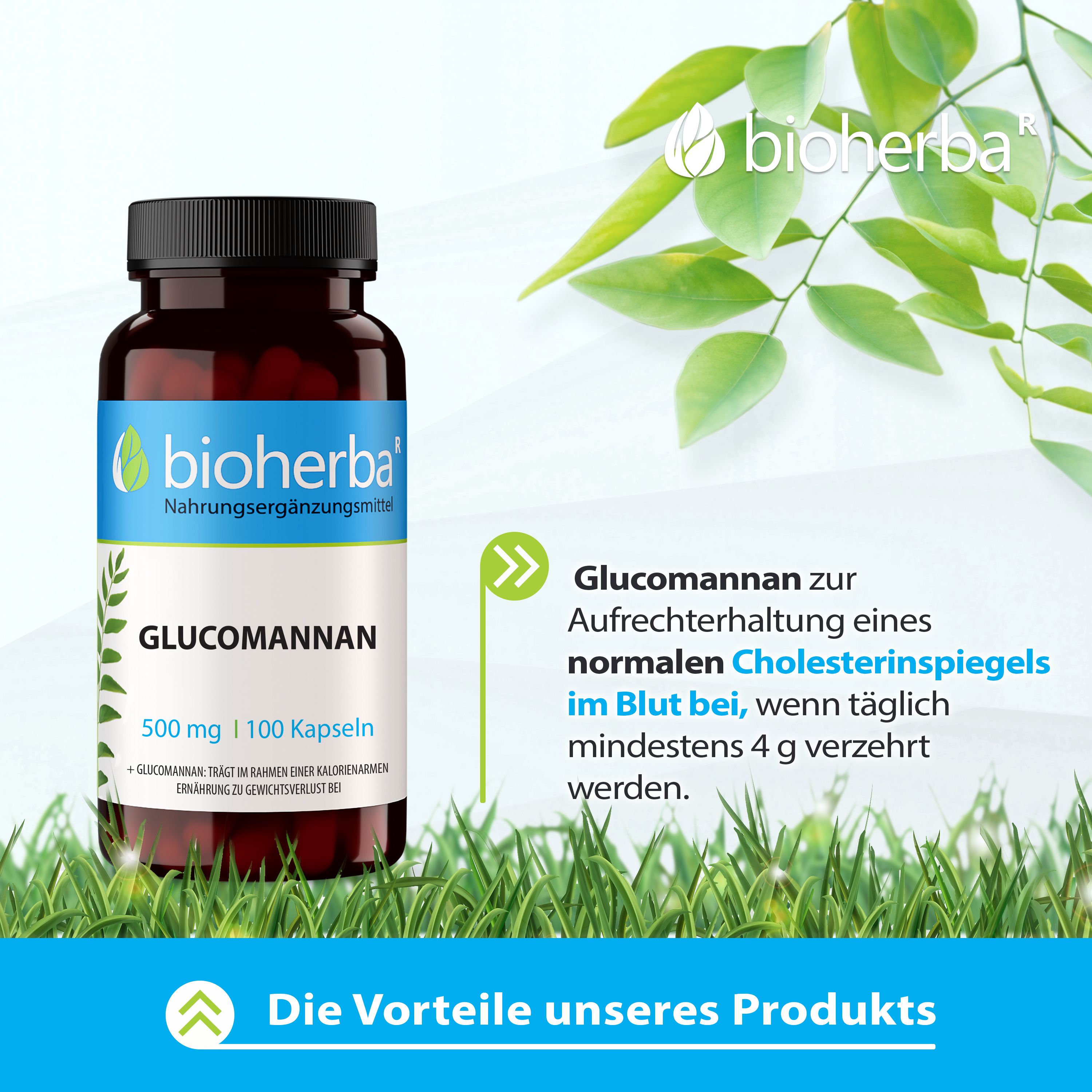 Bioherba Glucomannan Kapseln