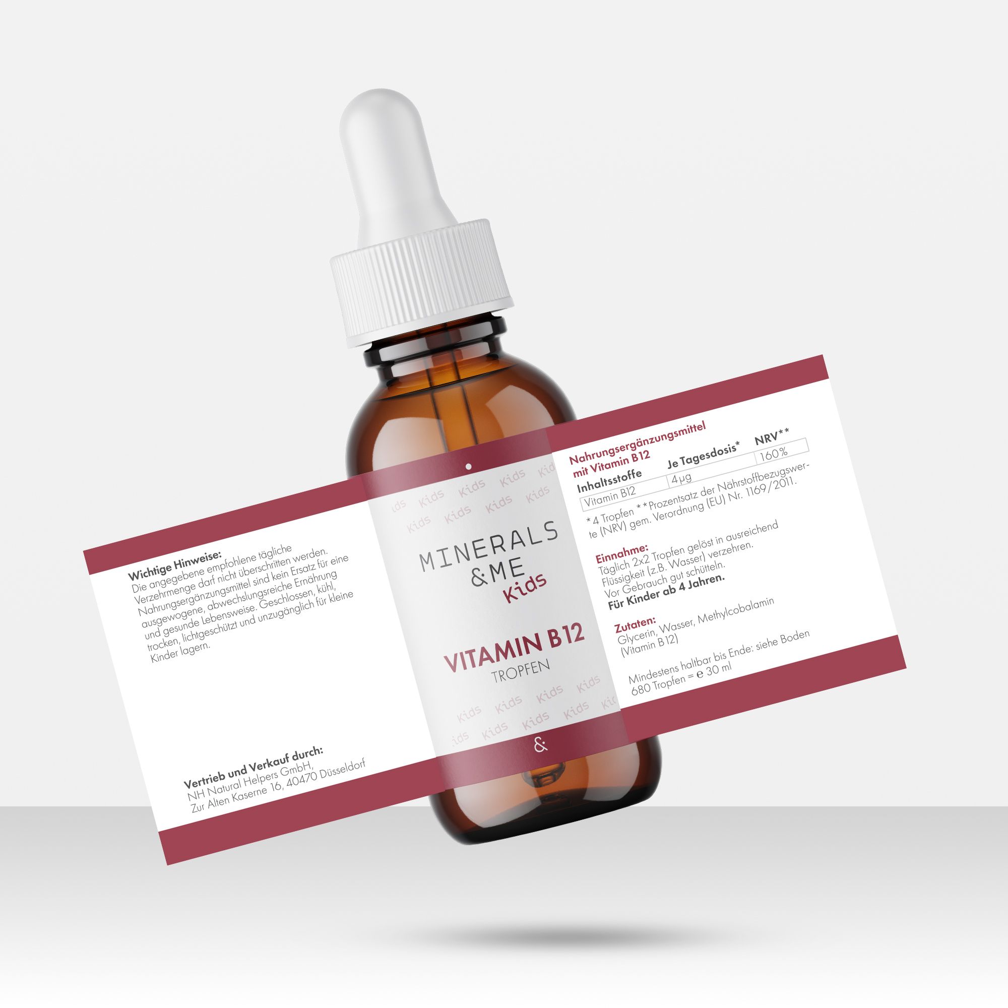 MINERALS & ME® Kids Vitamin B12 Tropfen