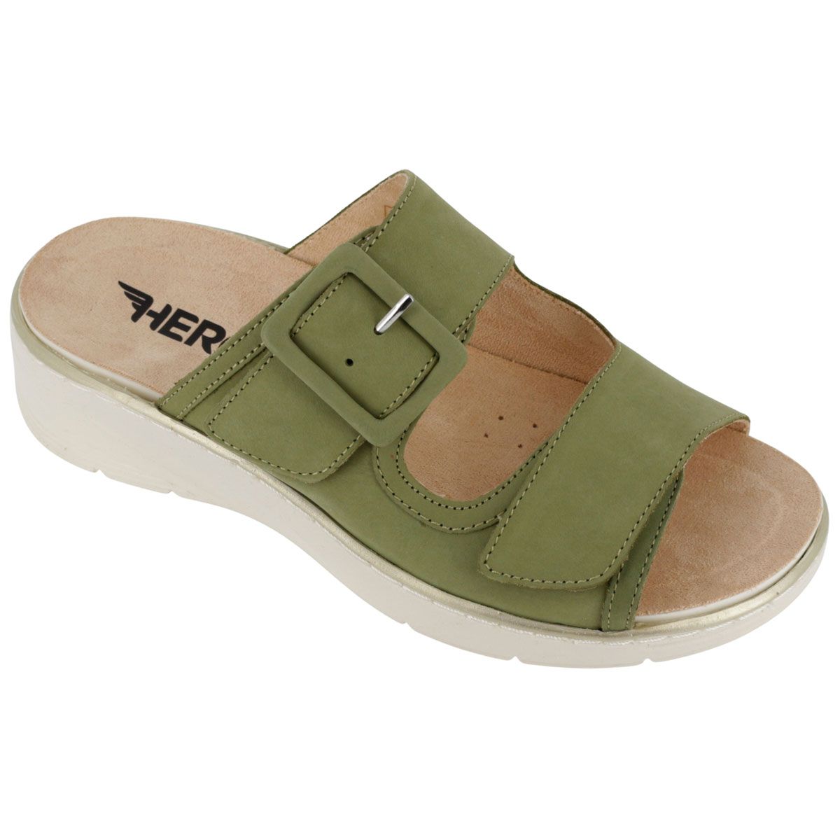 Hergos H5700 - Sabot in pelle ingrassata con plantare estraibile