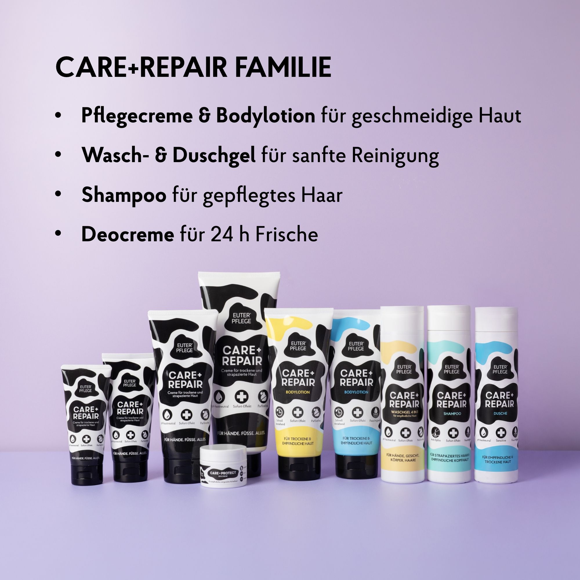 EUTERPFLEGE Care + Repair Duschgel für trockene und empfindliche Haut