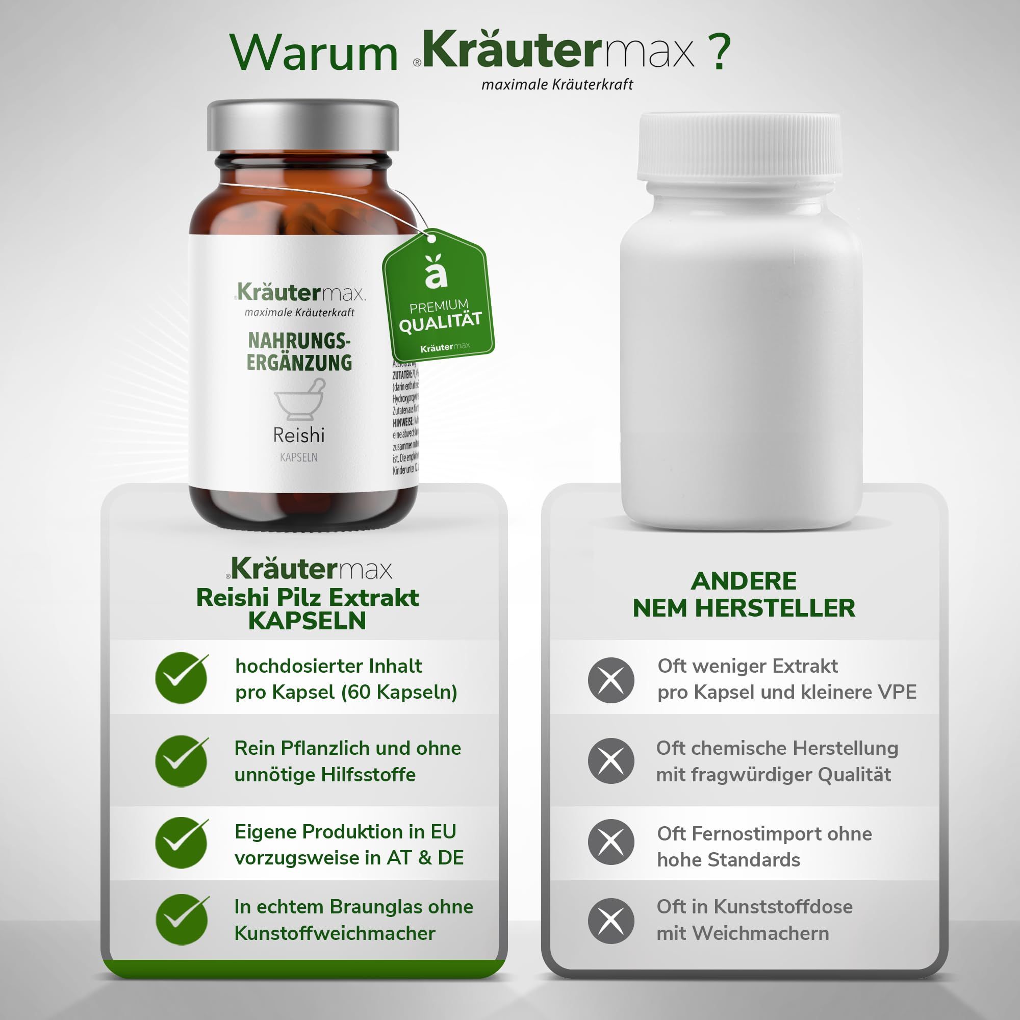 Reishi Pilz Extrakt 300 mg Kapseln 60 St