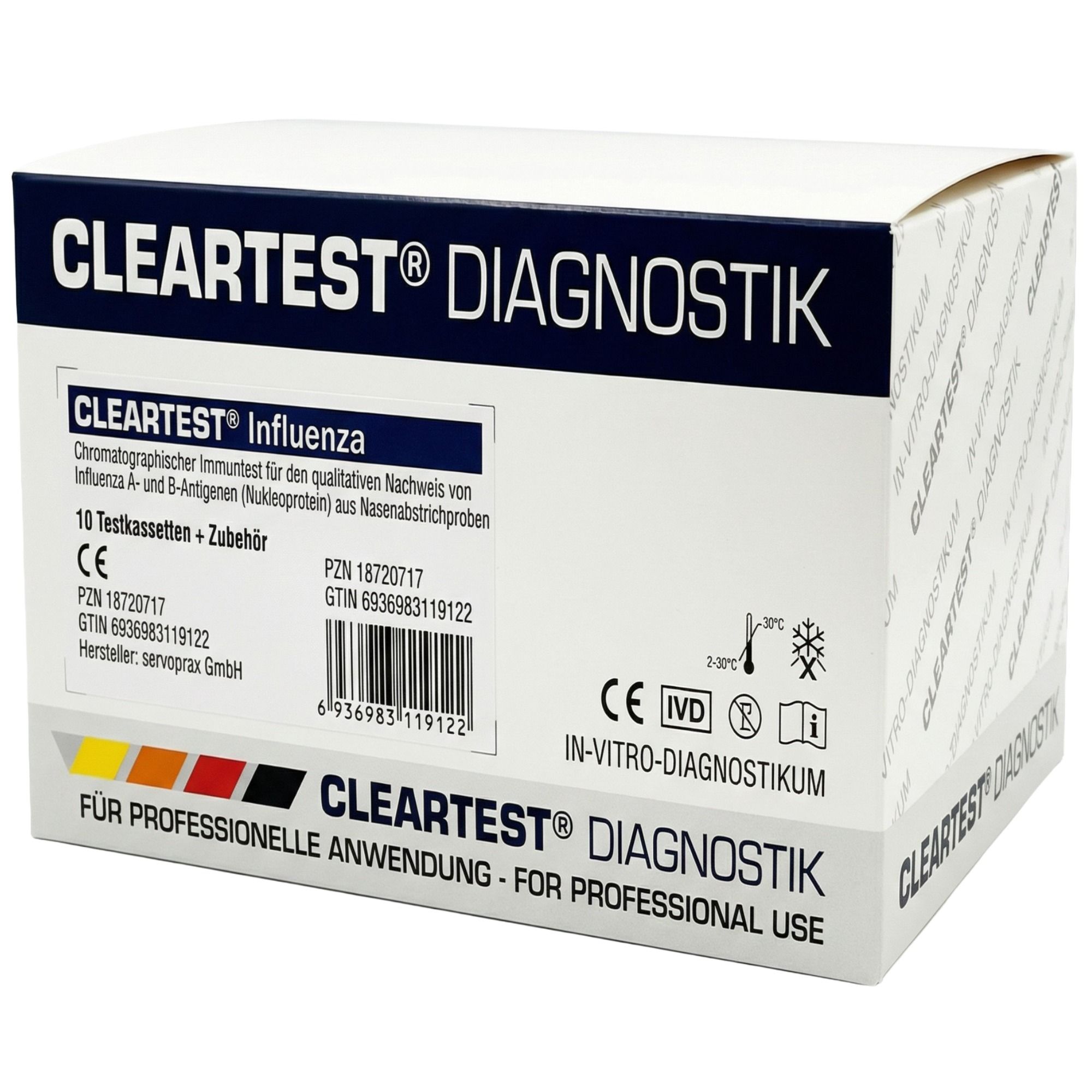 Cleartest light Influenza A+B Schnelltest Antigen Nachweis Grippe Diagnostik