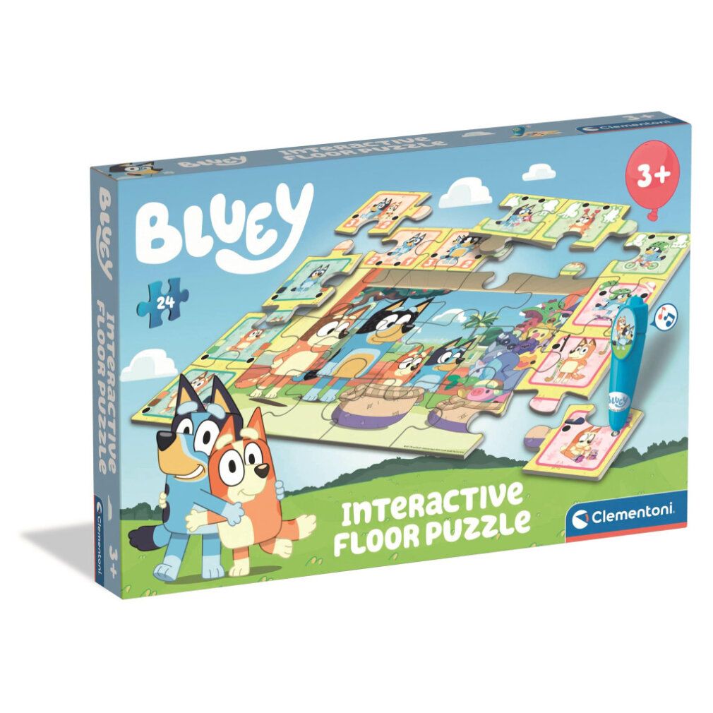 clementoni Bodenpuzzle mit interaktivem Stift Bluey 24 dlks