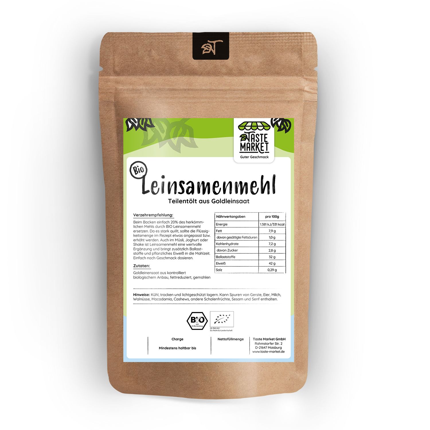 Taste Market Bio Leinsamenmehl