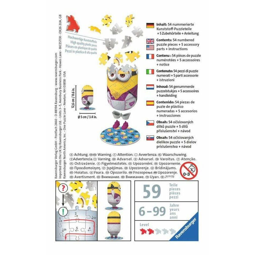 Minions 3D Puzzle - Disco, 54tlg.