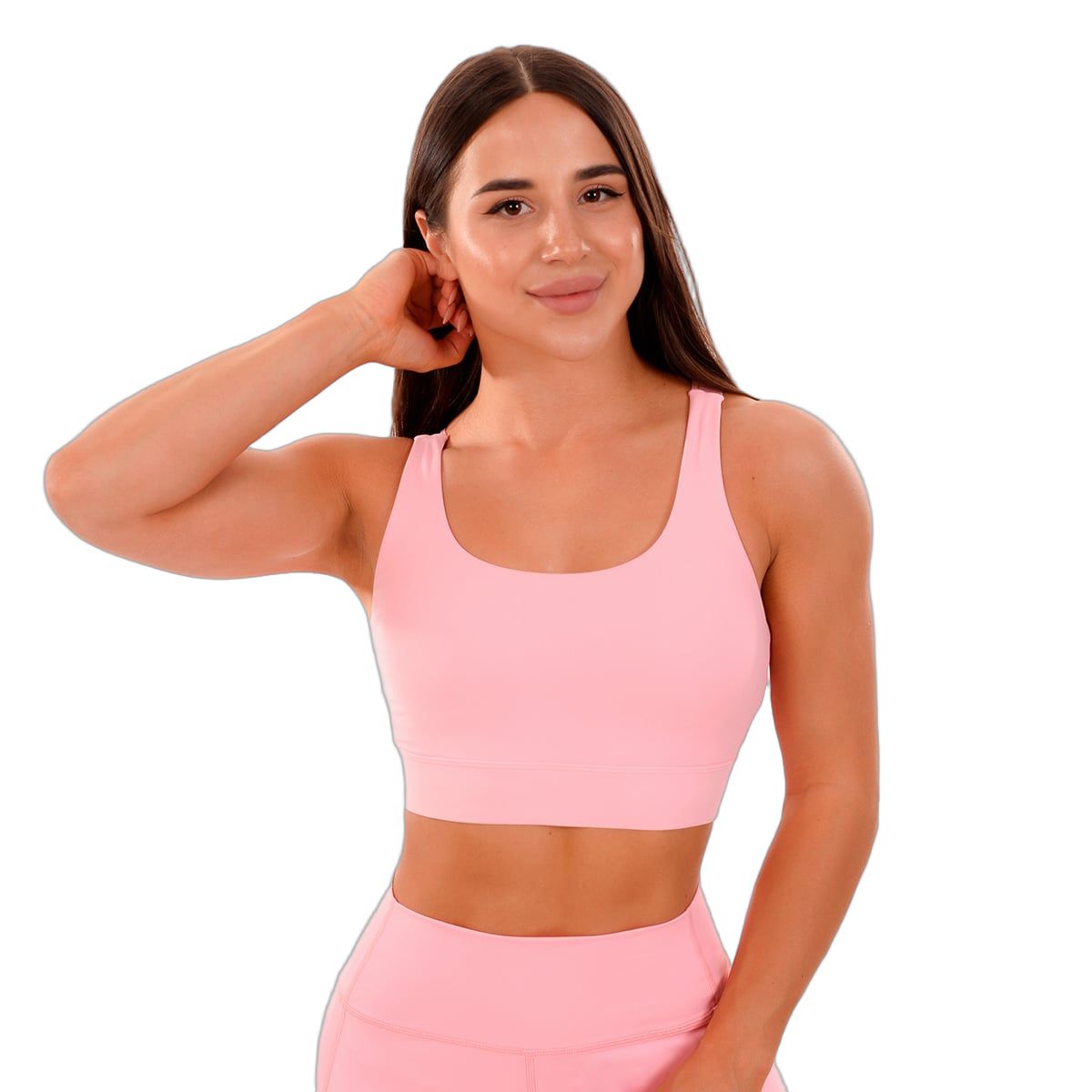 GymBeam Sport-BH Damen Cut-Out mit verstellbaren Trägern in Pink 1 St