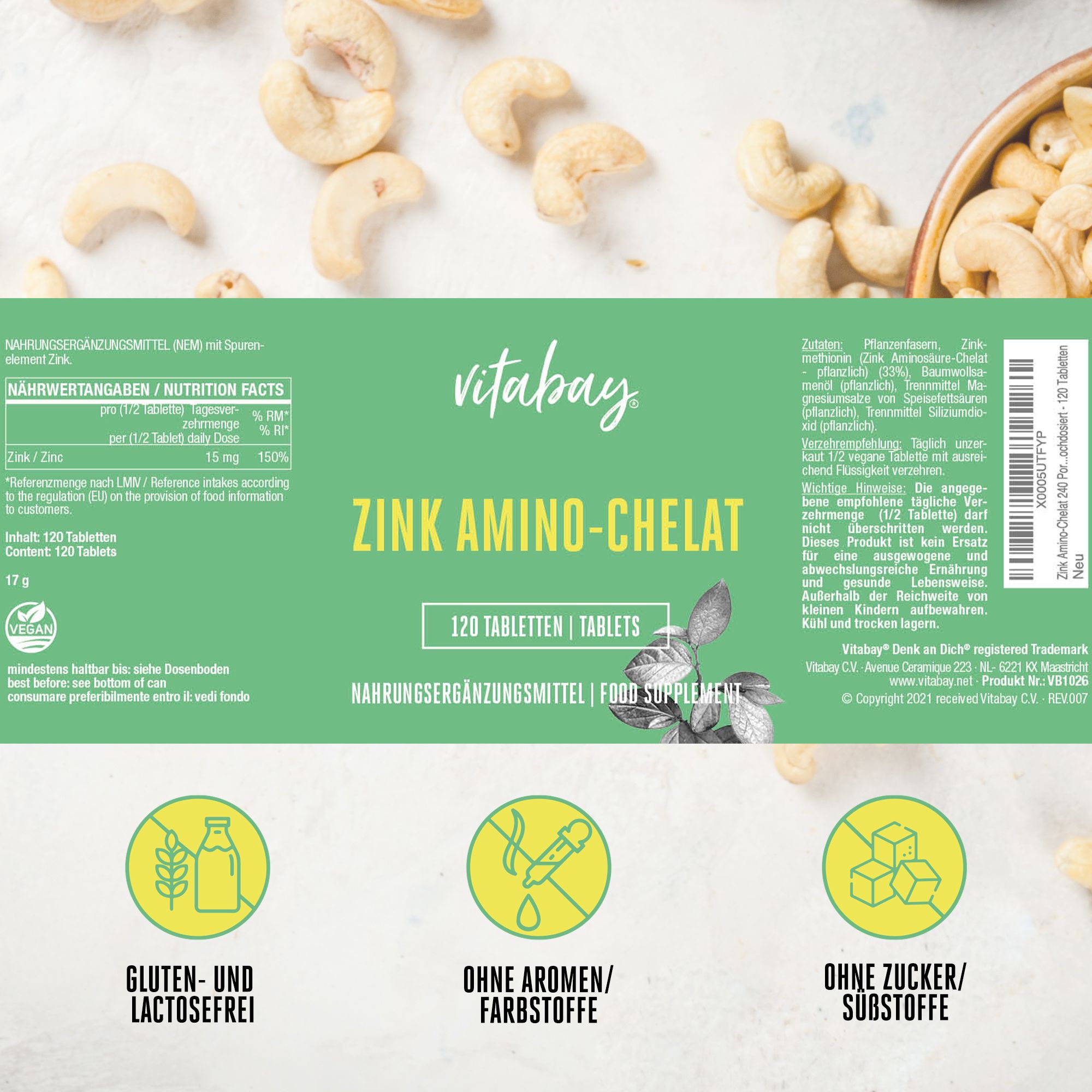 Vitabay Zink Amino-Chelat