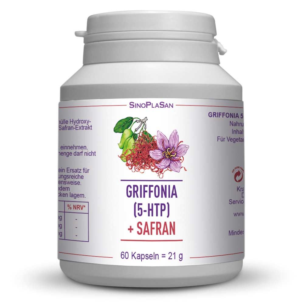 SinoPlaSan Griffonia (5-HTP) Safran Kapseln