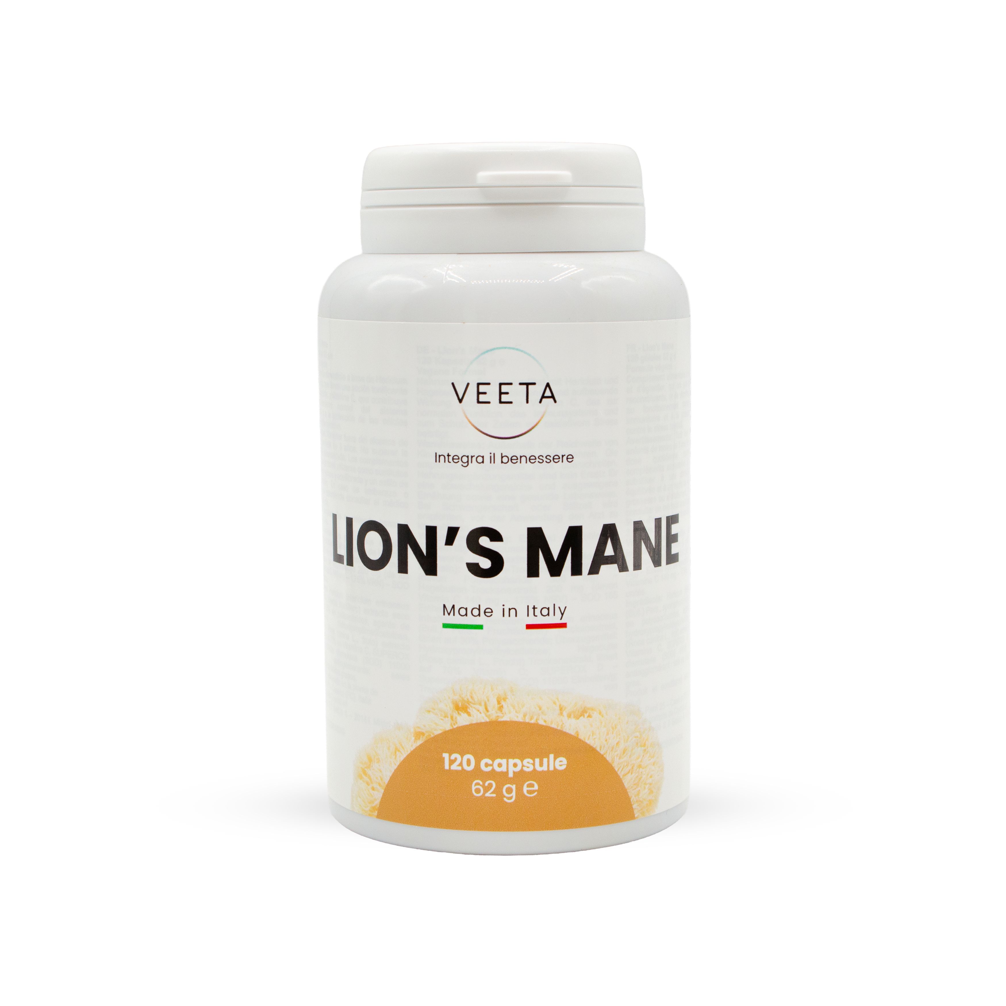 Veeta Lion’s Mane – Heilpilz für Konzentration und Gedächtnis 120 St