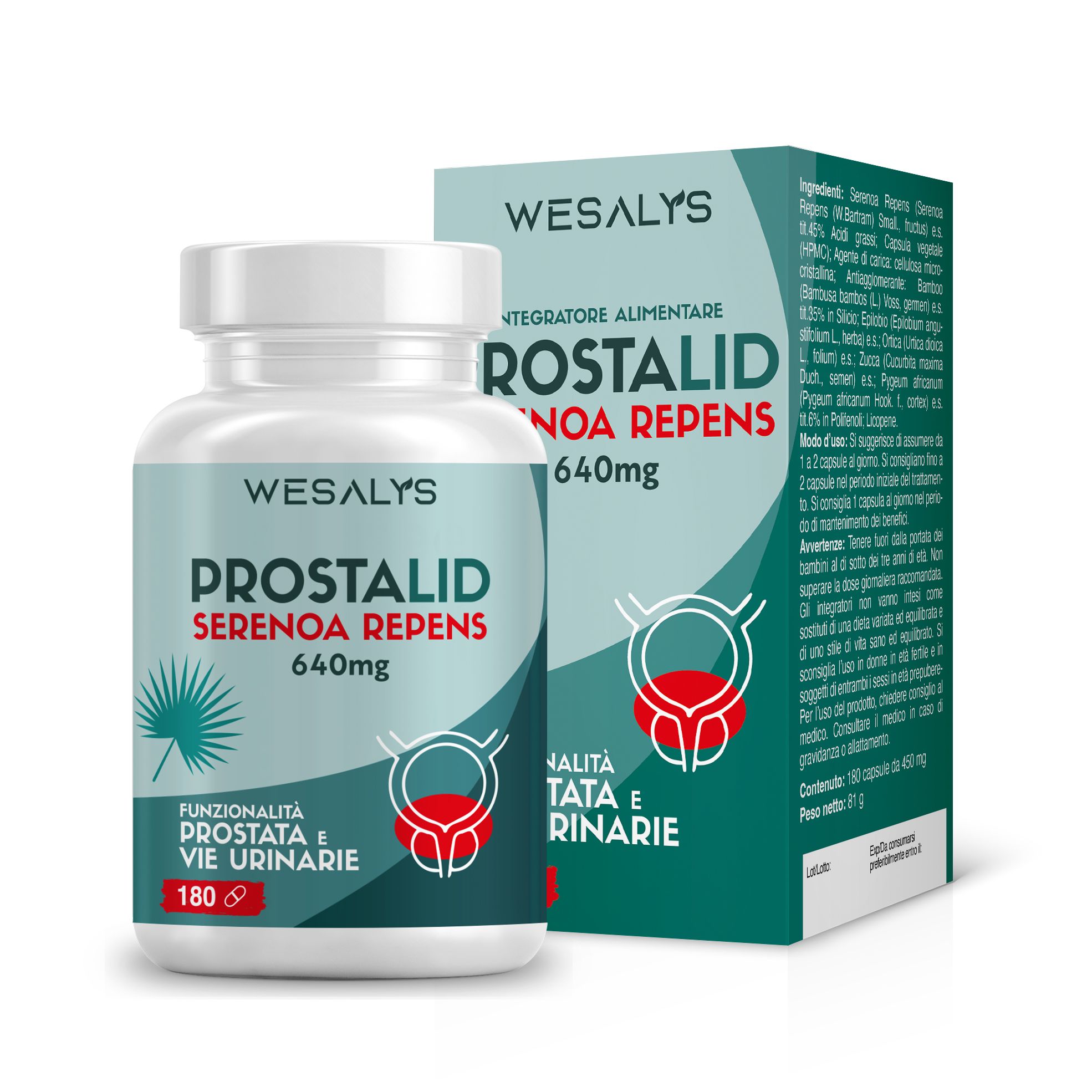 WESALYS PROSTALID® - Integratore alimentare per il Benessere della Prostata e delle Vie Urinarie