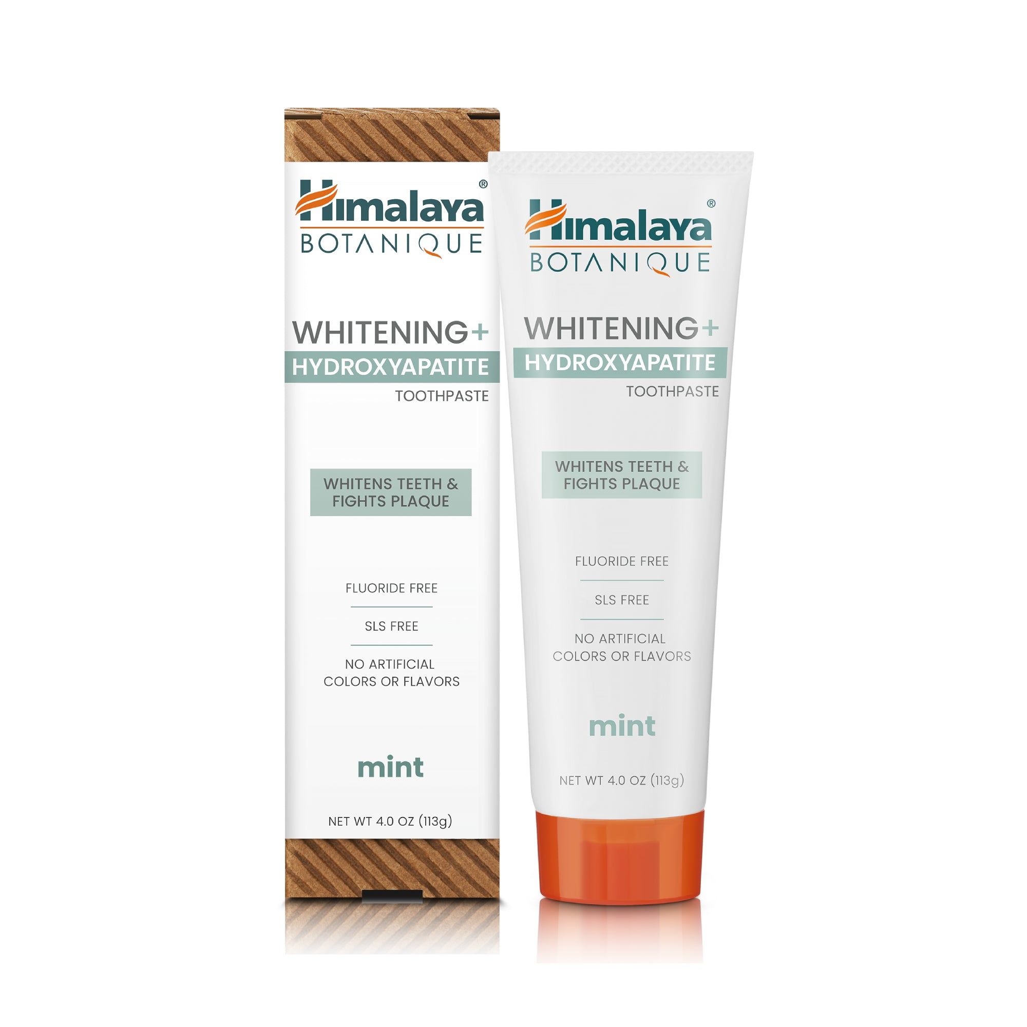 Himalaya Botanique Whitening Zahnpasta mit Hydroxylapatit, Minzgeschmack, 113g.