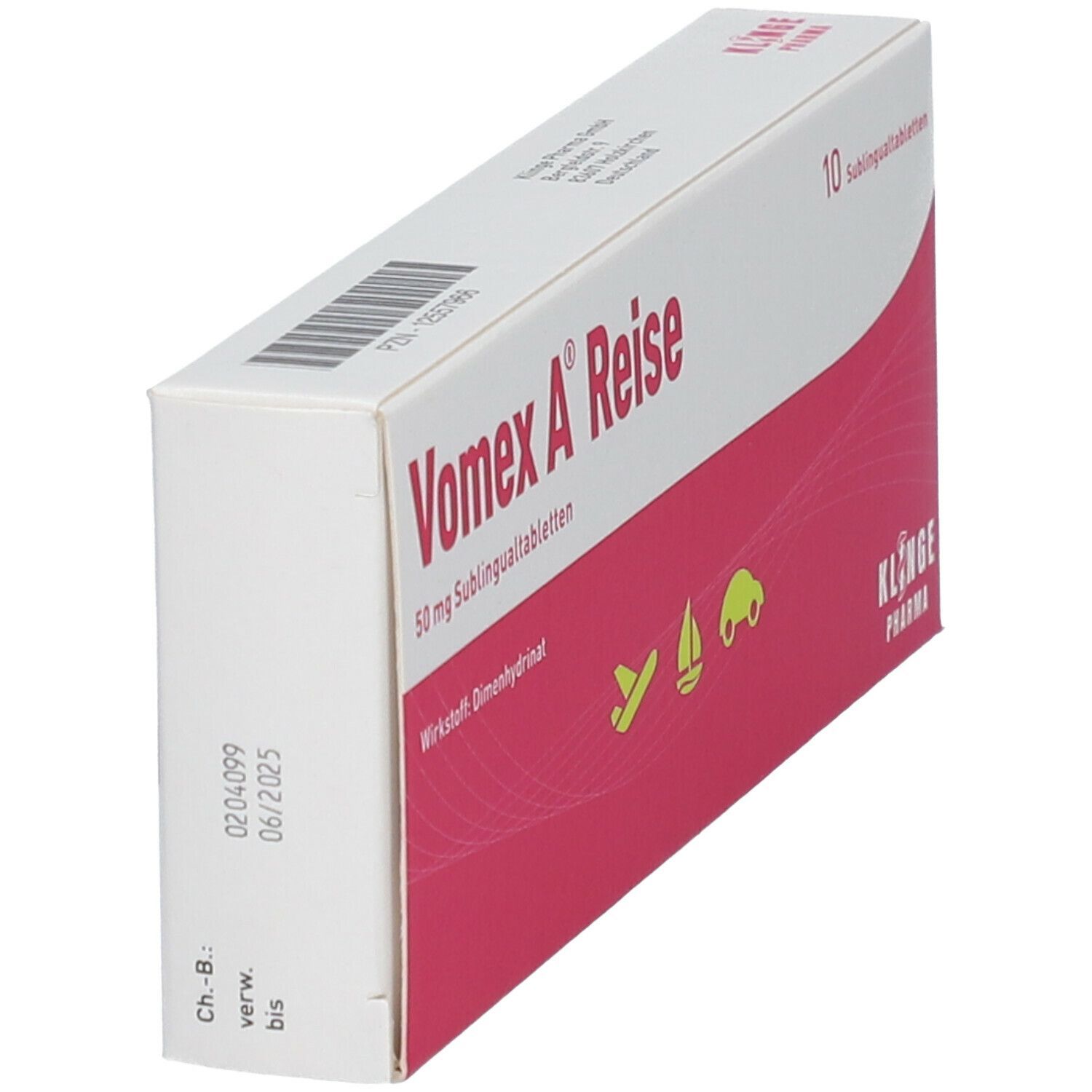 Vomex A® Reise 50 mg 10 St - Shop Apotheke