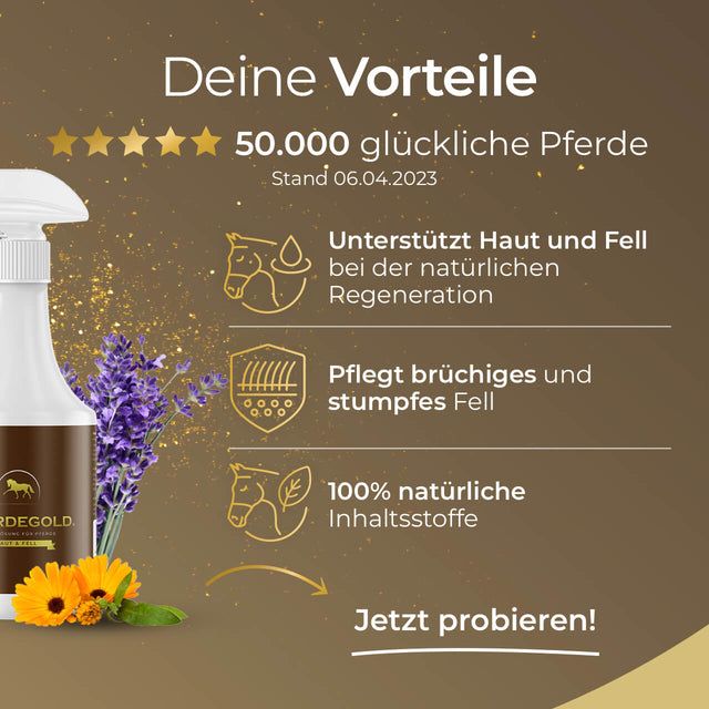 Pferdegold Haut & Fellspray