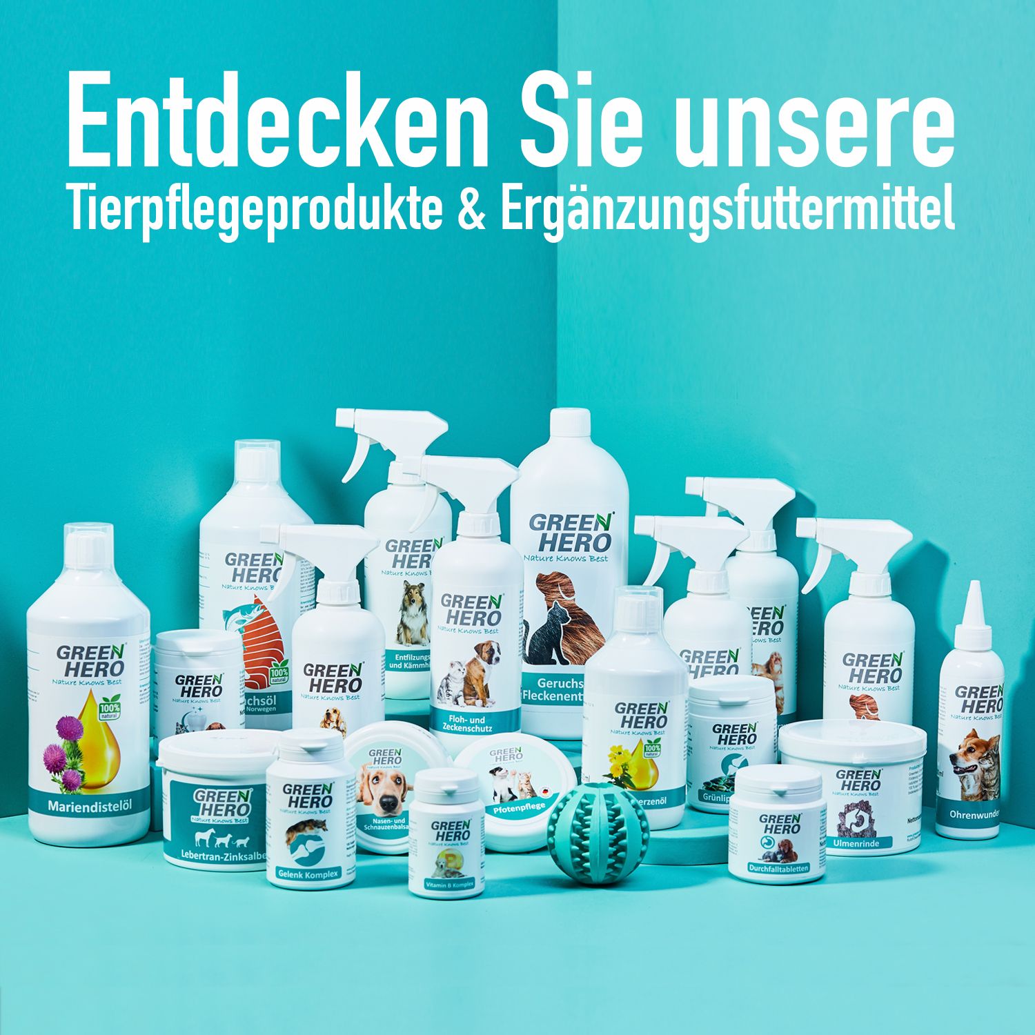 GreenHero Floh- und Zeckenschutz für Hunde und Katzen