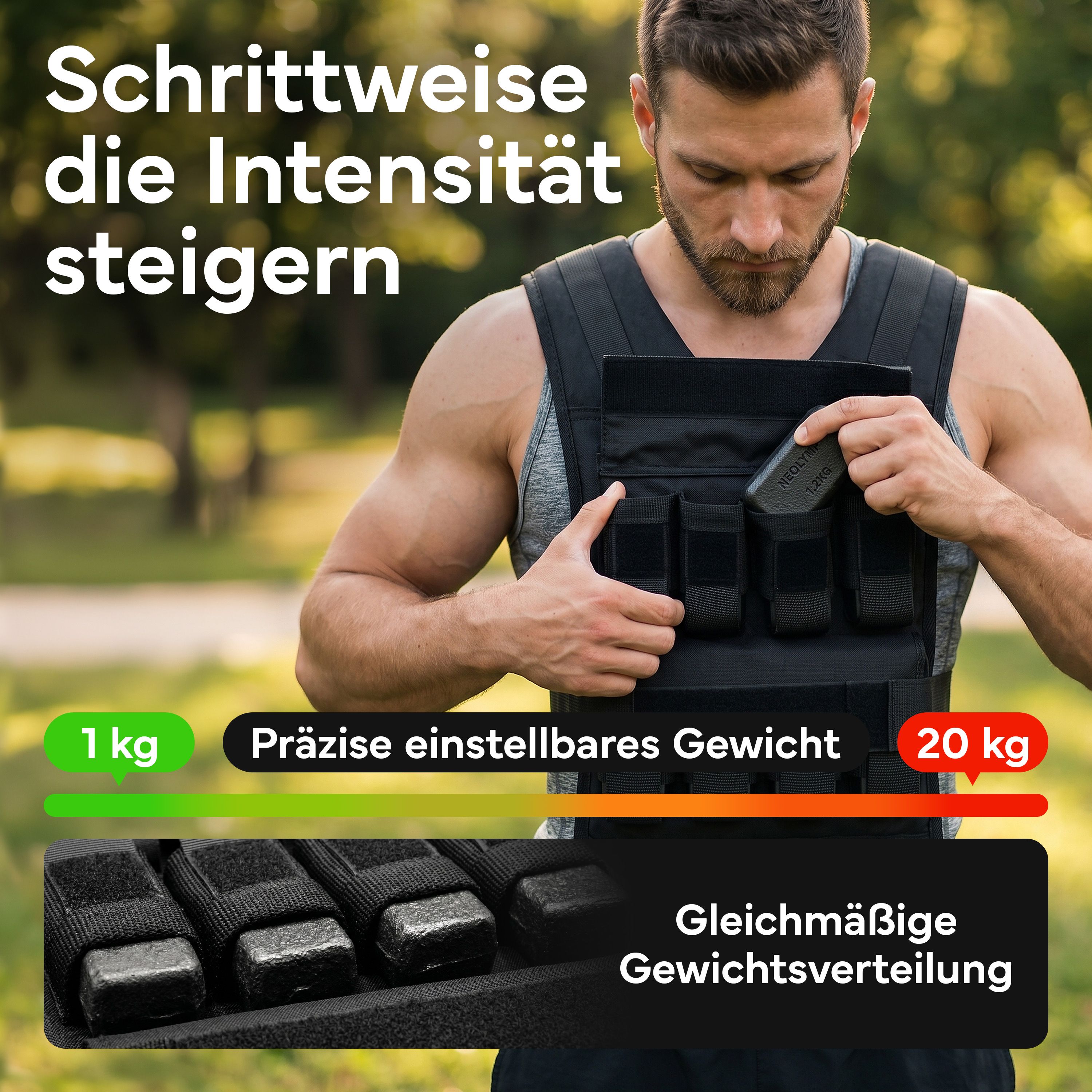 NEOLYMP Gewichtsweste 20 kg