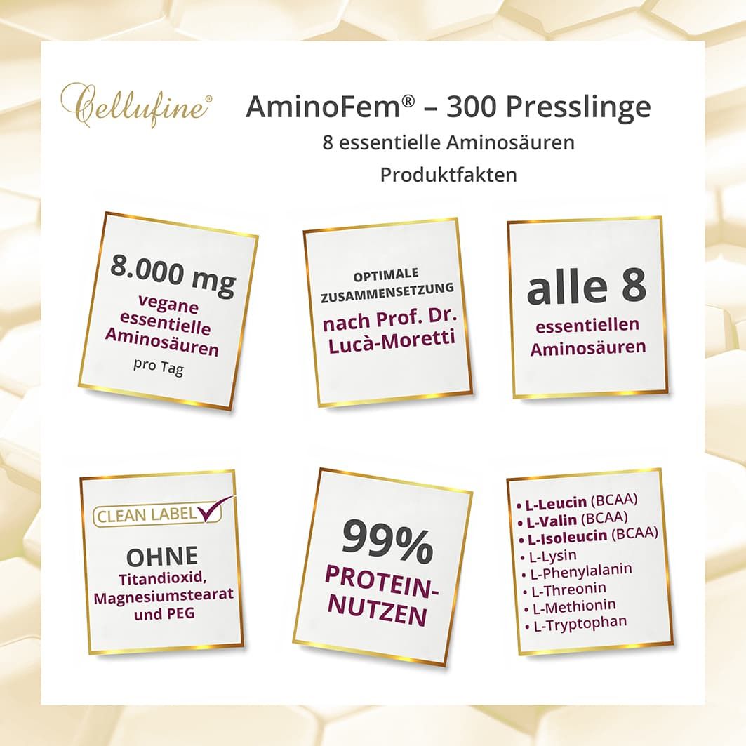 Cellufine® AminoFem® Aminosäuren-Presslinge