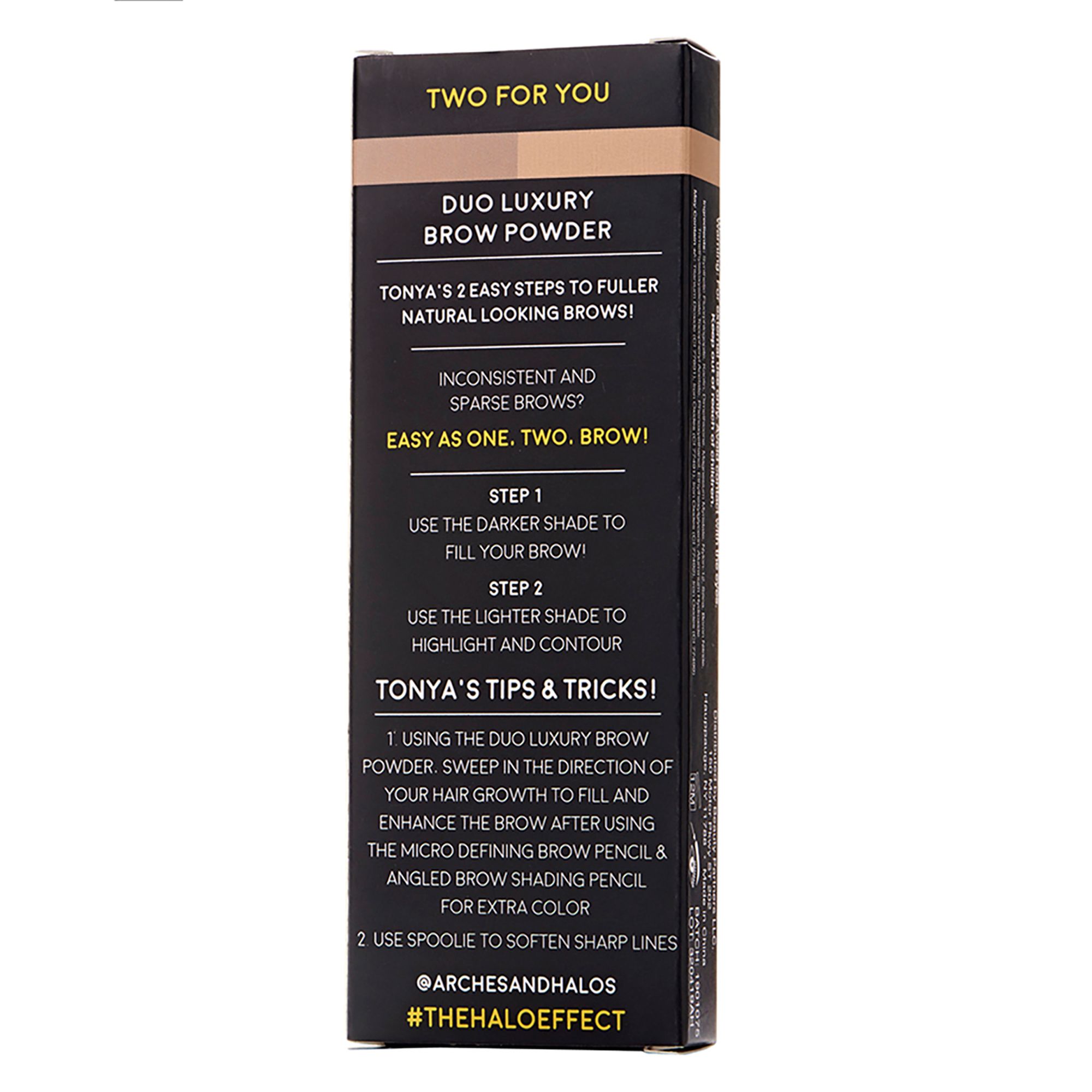 Duo Luxury Augenbrauenpuder - Sunny Blonde von Arches and Halos