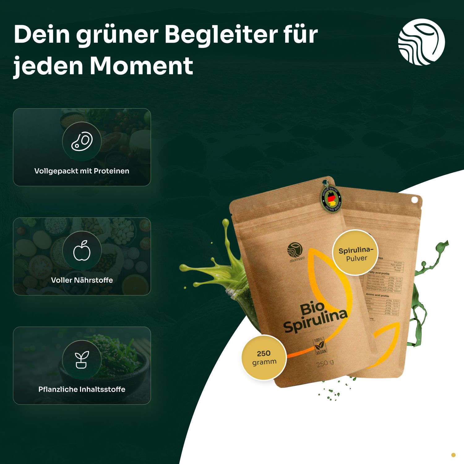 Alvimare Bio Spirulina Pulver