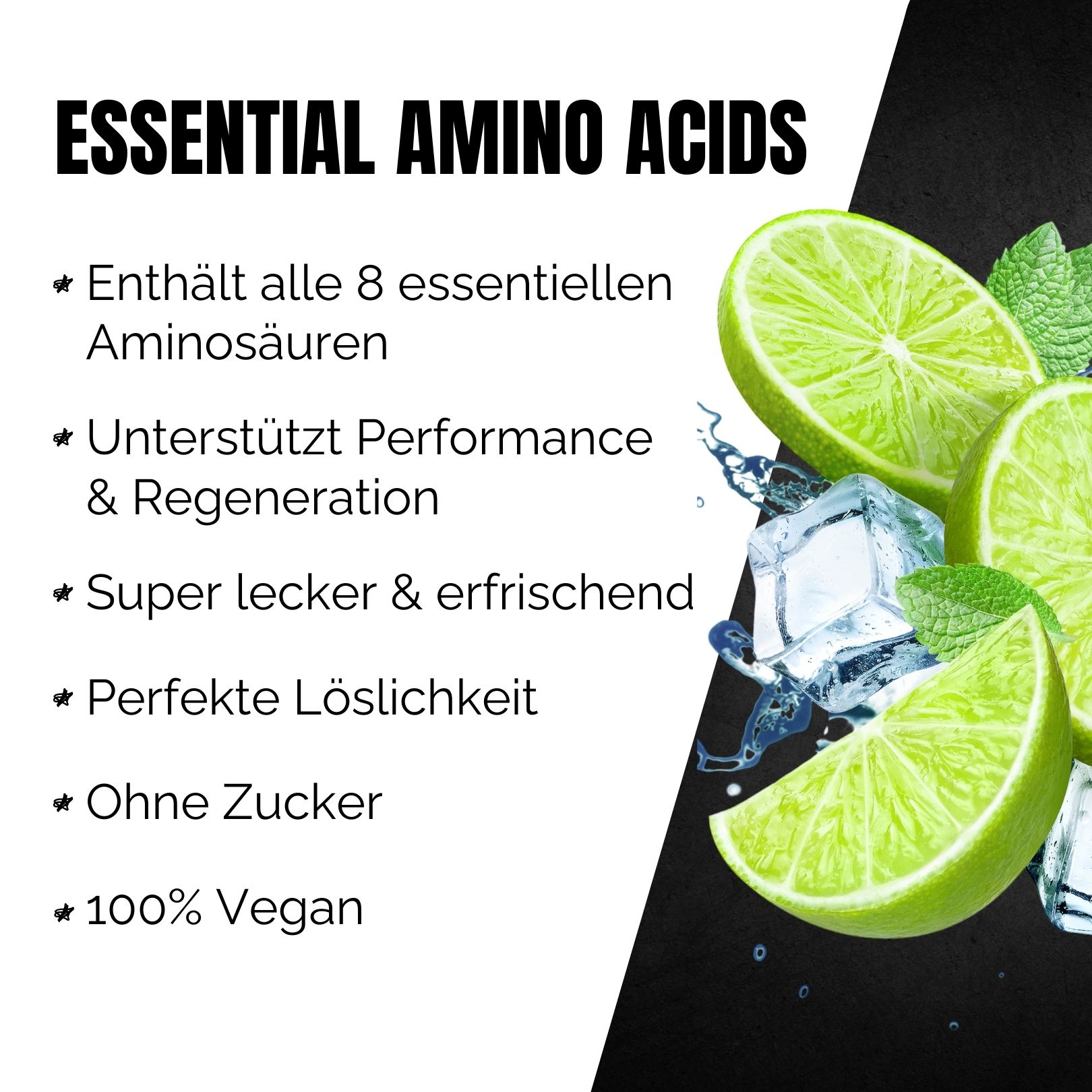 Bios Nutrition EAA Pulver - essentielle Aminosäuren ohne schlechten Nachgeschmack 500 g