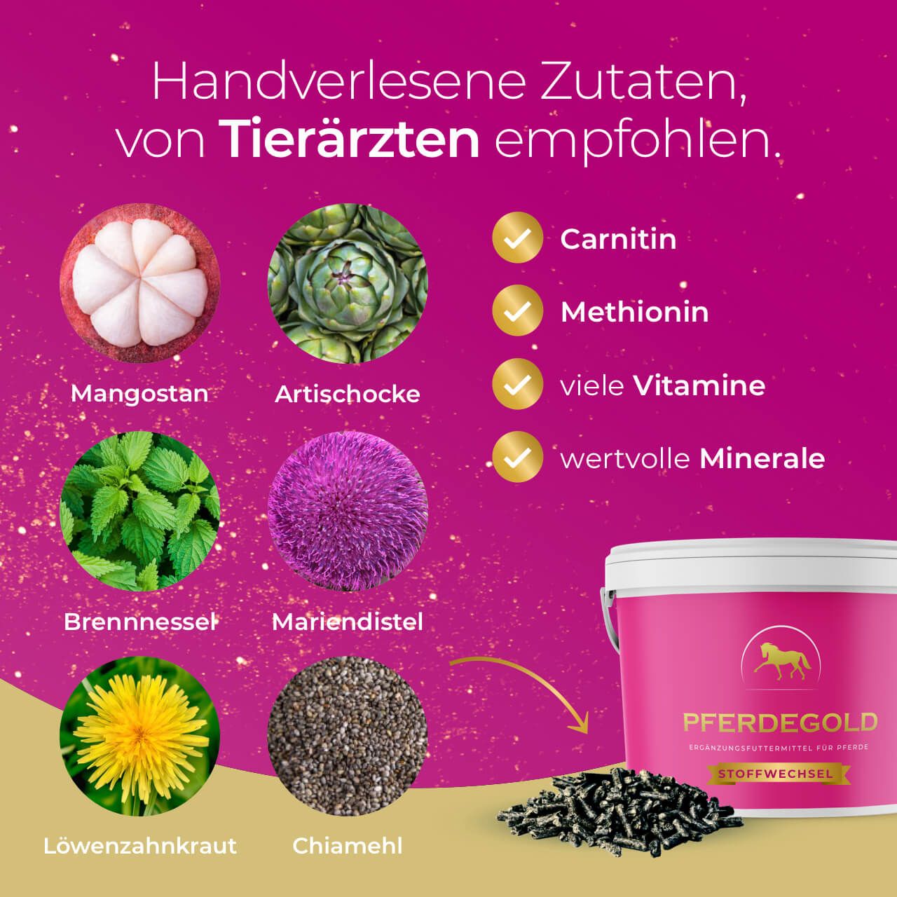 Pferdegold Stoffwechsel