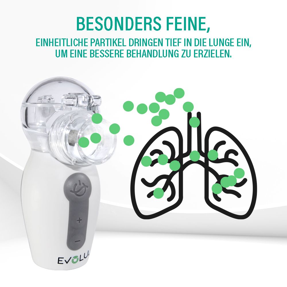 EVOLU AIR PRO tragbarer Mesh-Vernebler-Inhalator