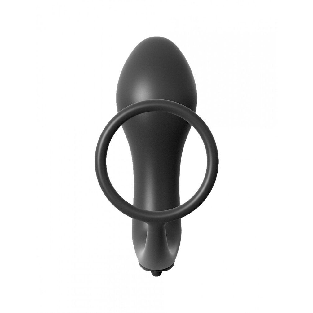 Penisring „Vibrating Plug“ mit batteriebetriebenem Vibro-Analplug| Vibration| analfantasy collection
