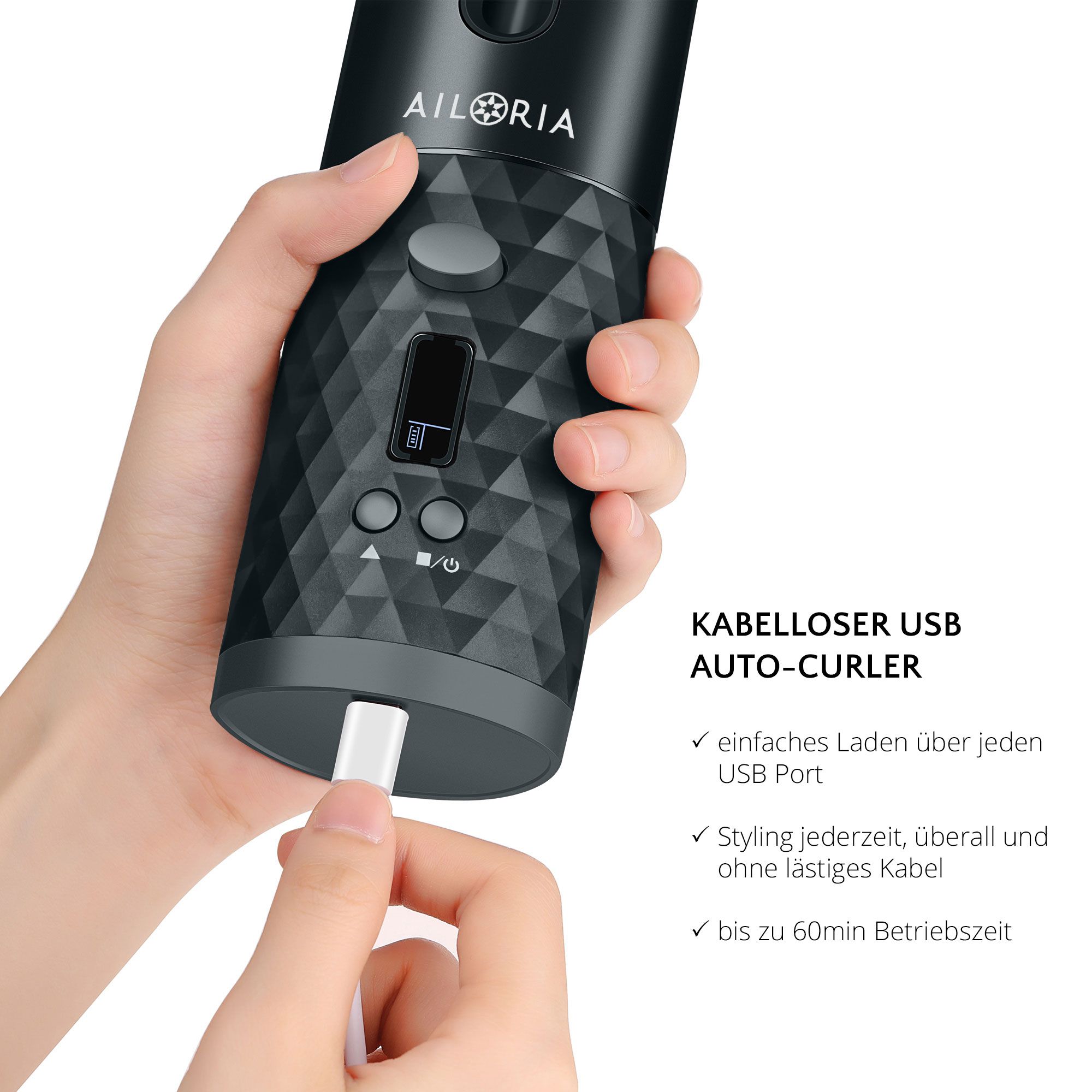 AILORIA REVOLUTIONNE Kabelloser Auto-Curler