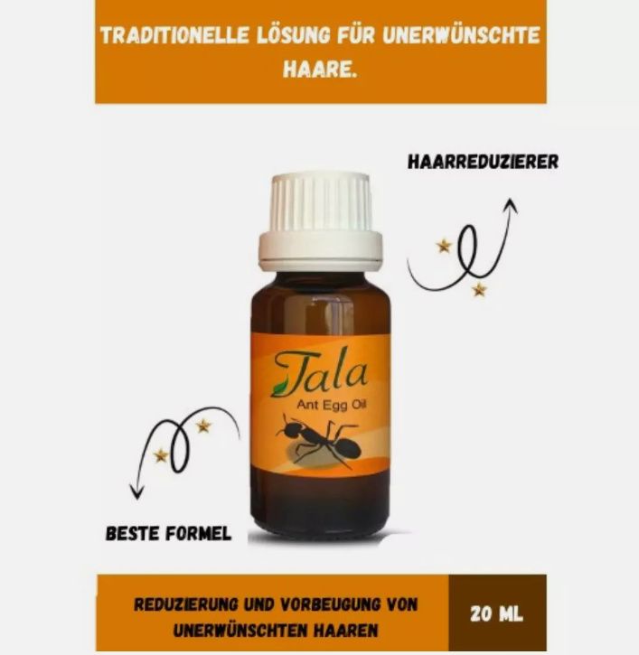 Muvax Tala Ameiseneiöl, natürliches Öl gegen Haarwuchs, Haarentfernung