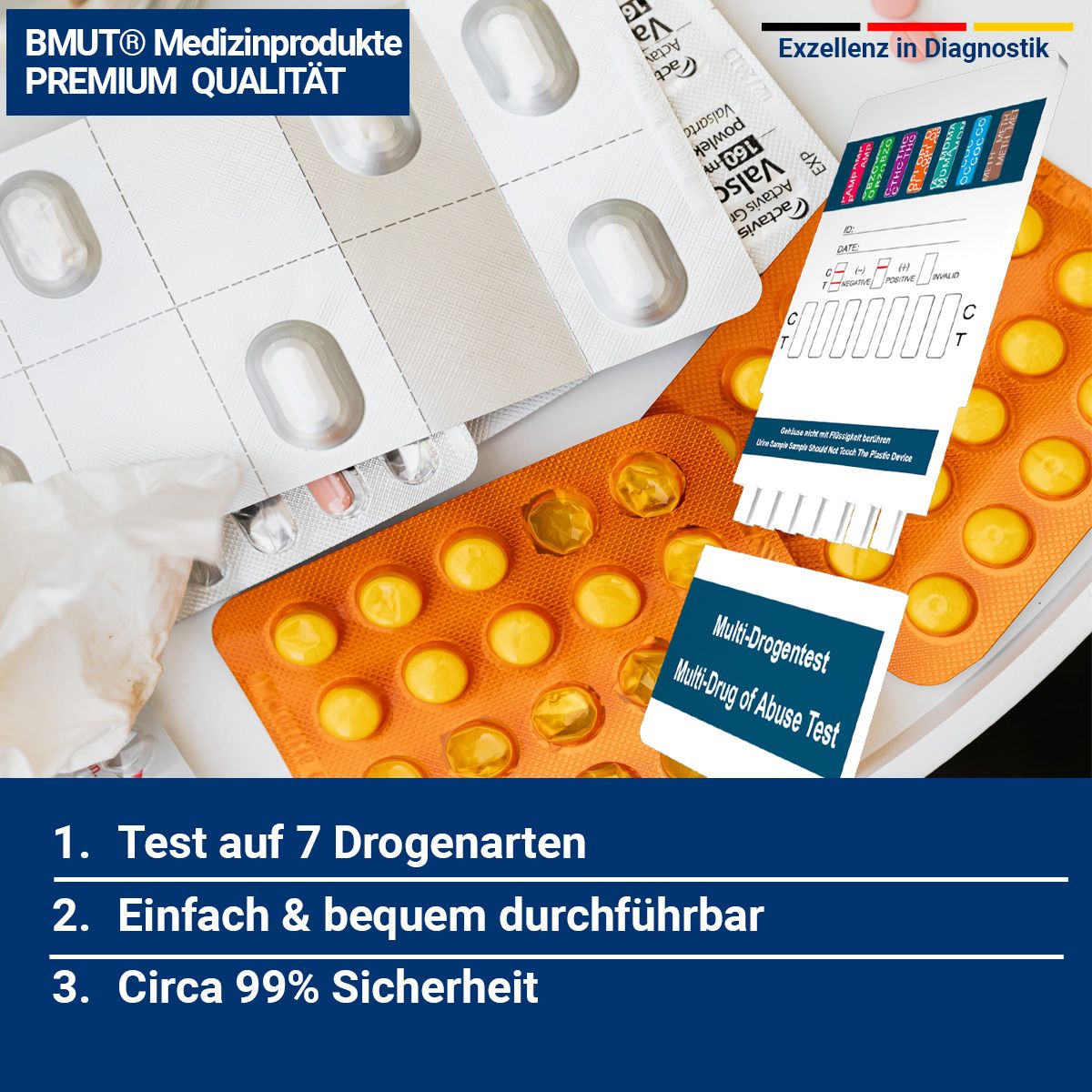 BMUT 7in1 Multi Drogenschnelltest