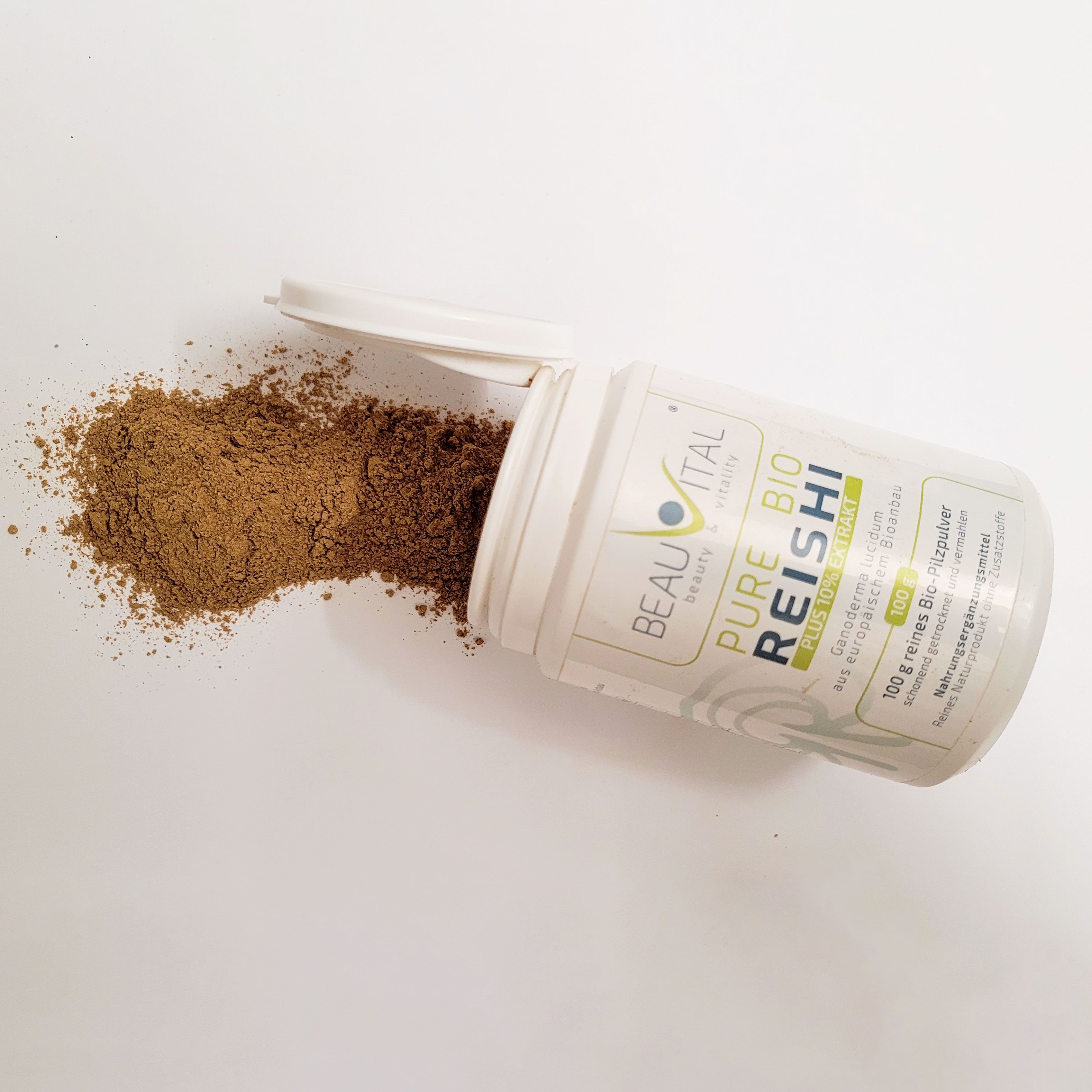 BEAUVITAL® Pure Bio Reishi Pulver mit 10% Ganoderma lucidum Extrakt