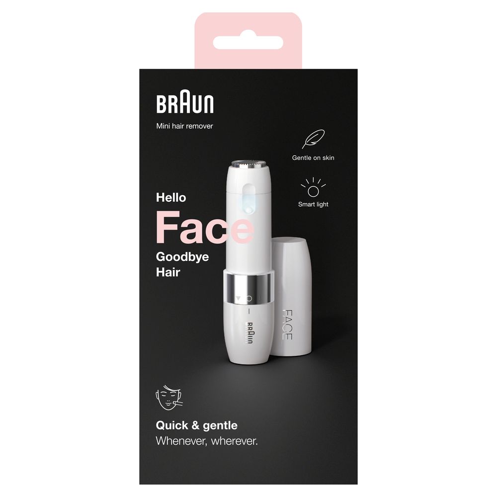Braun - Elektrischer Rasierer "Face Mini Hair Remover - FS1000" in Weiß