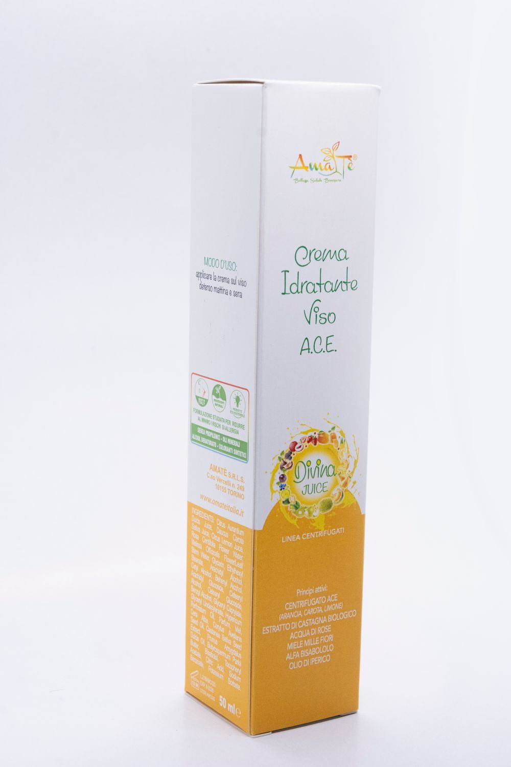 Amatè Crema Viso Multivitaminica A.C.E. - Divina Juice