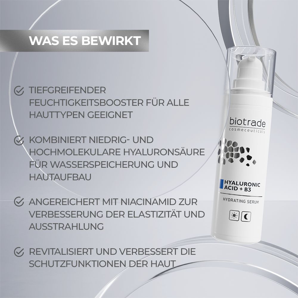 Biotrade Feuchtigkeitsspendendes Serum mit Hyaluronsäure und Niacinamid