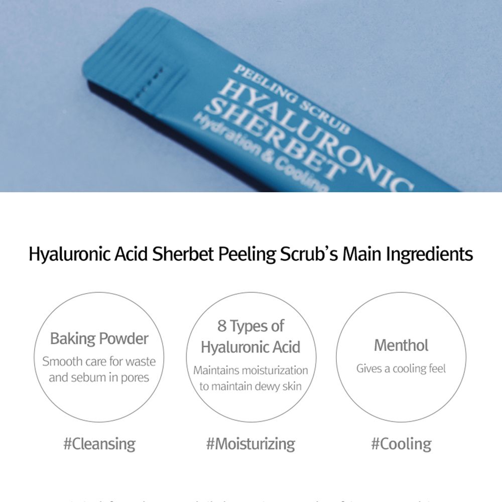 MIZON Hyaluronic Acid Sherbet Peeling Scrub Nourishing Peeling