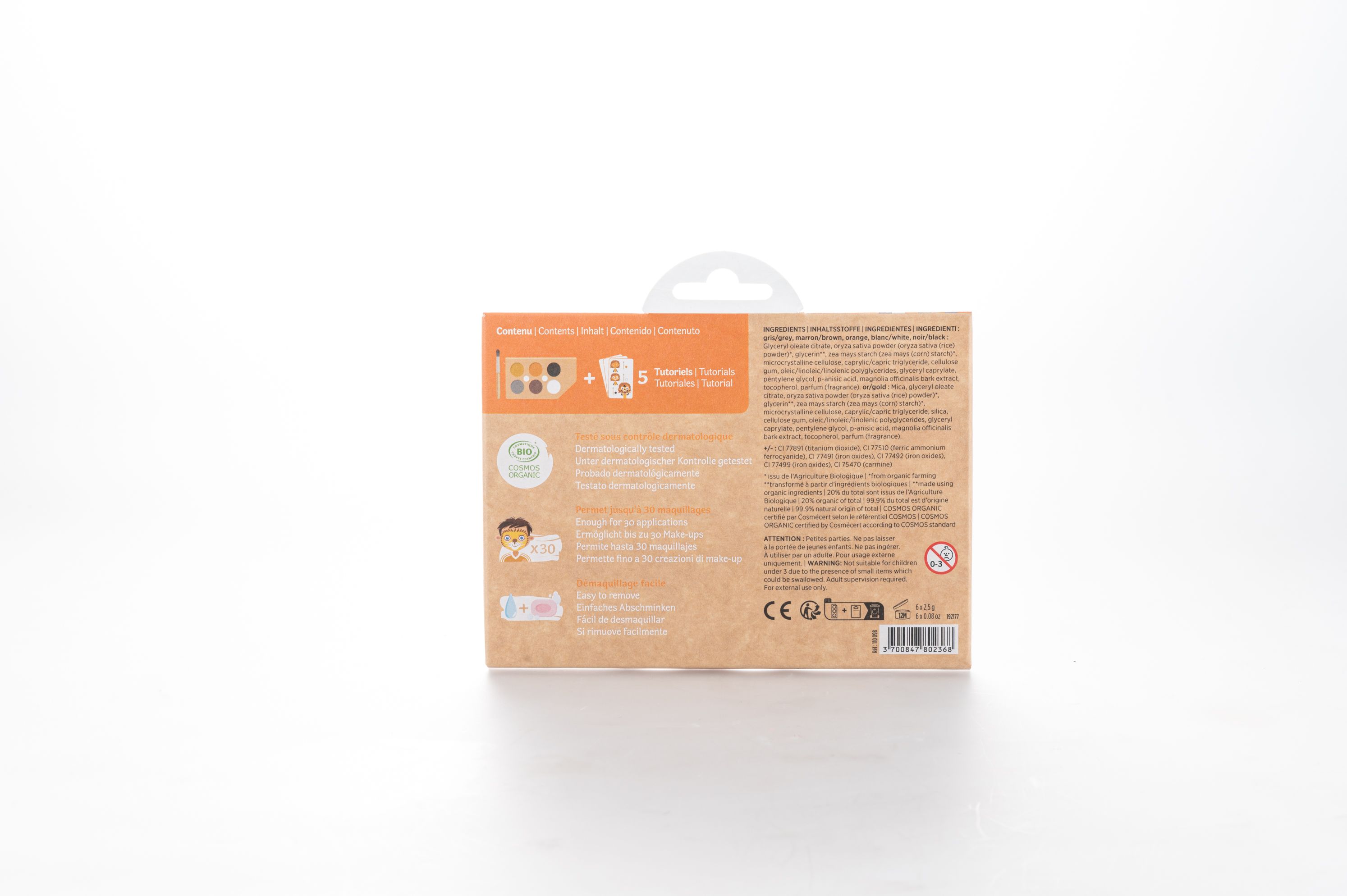 Namaki Bio Gesichtsschminkset 6 Farben Wildlife