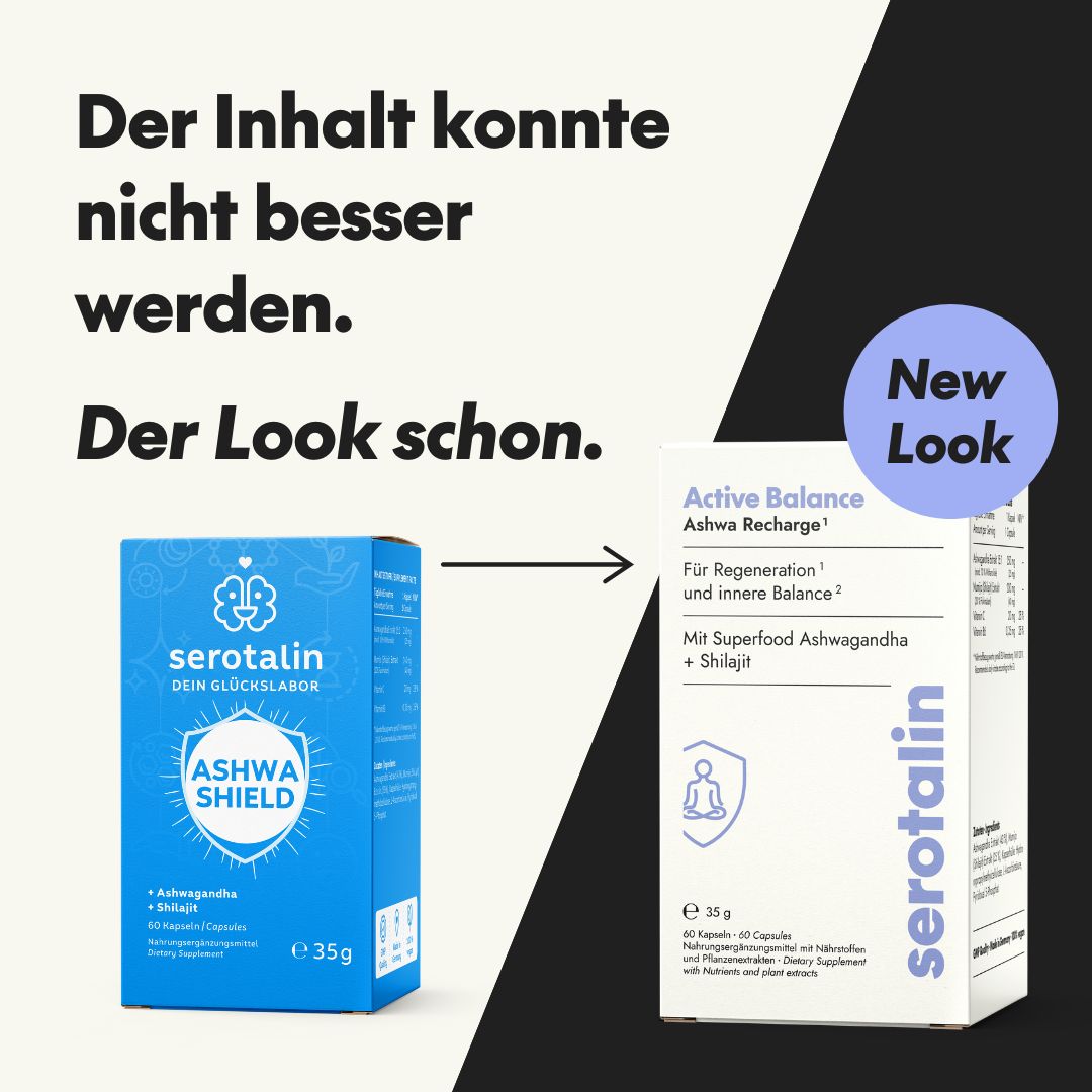 serotalin® ASHWA SHIELD Schutzschild fürs Immunsystem I 60 Kapseln hochdosiert I mit Shilajit