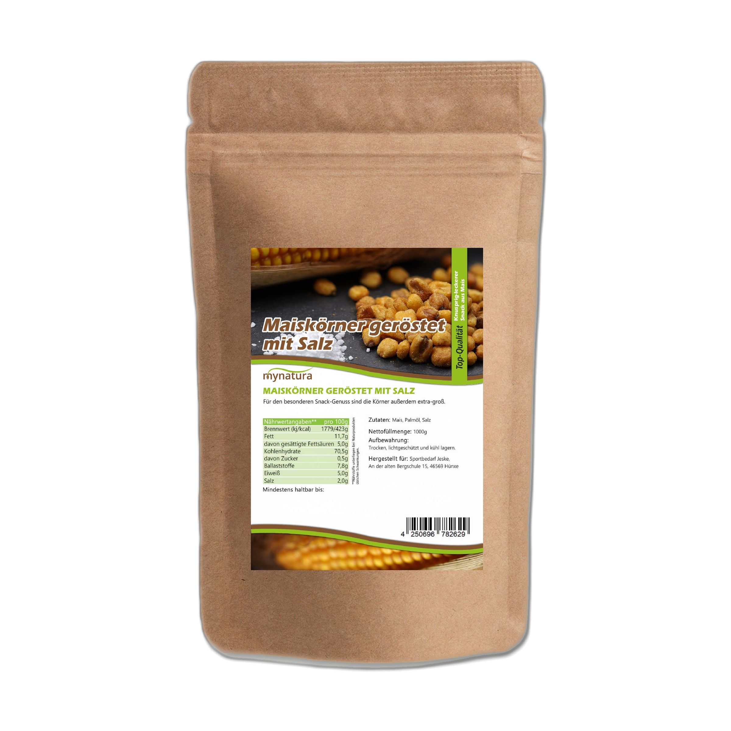 Mynatura geröstete Maiskörner mit Salz 1000 g