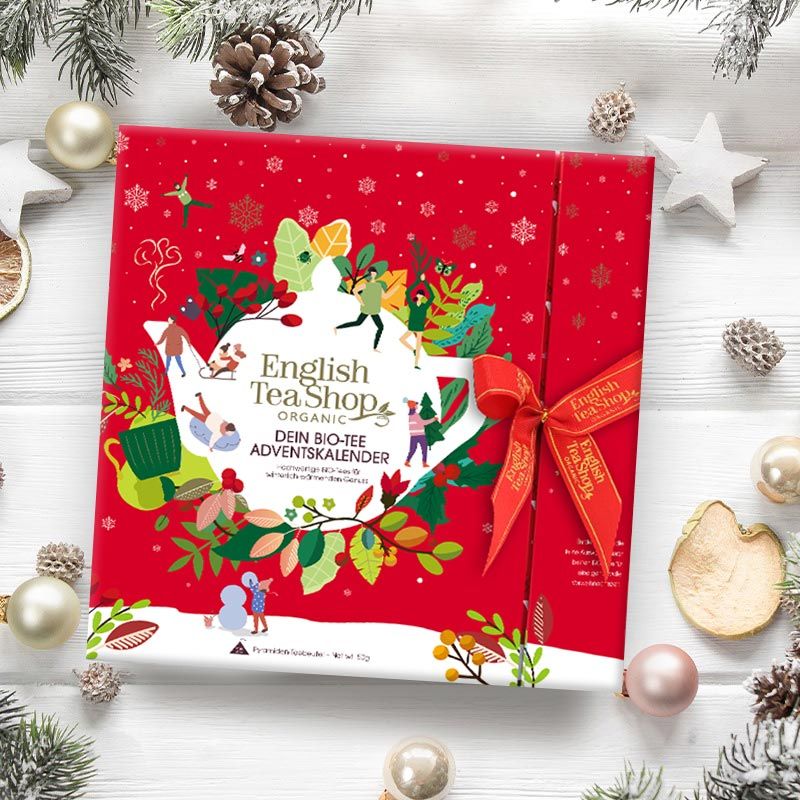 ETS - Tee Adventskalender mit Schleife Red Christmas bio