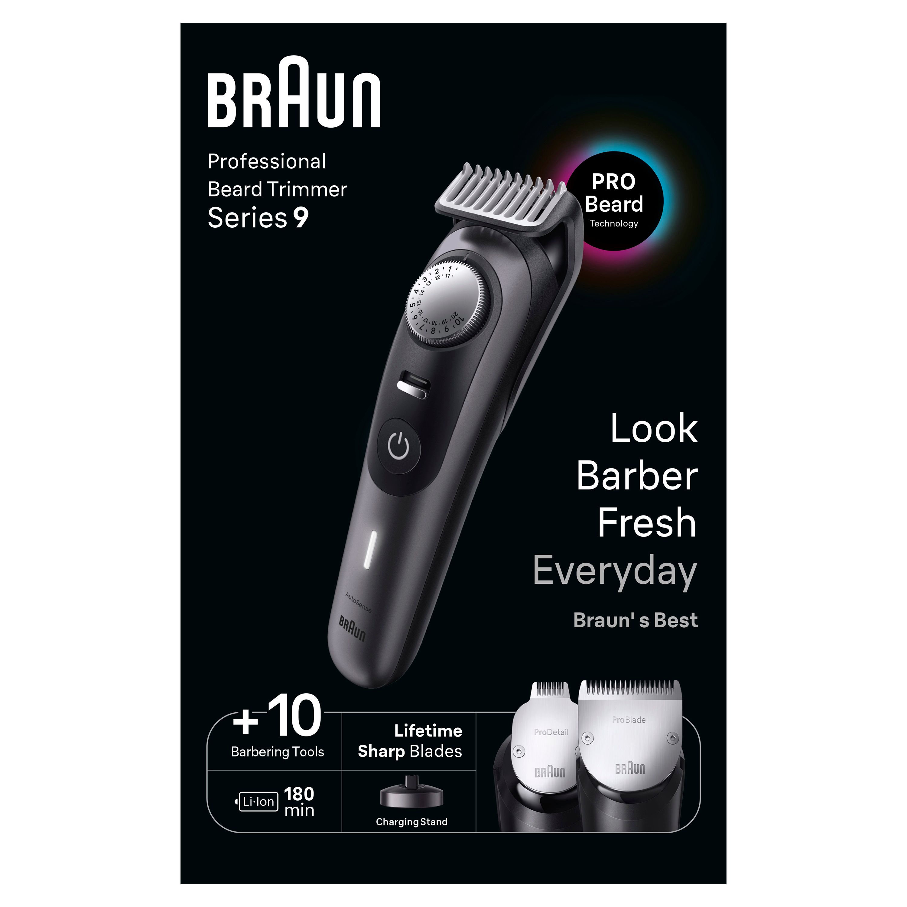 Braun - Barttrimmer "BT9421" in Titan