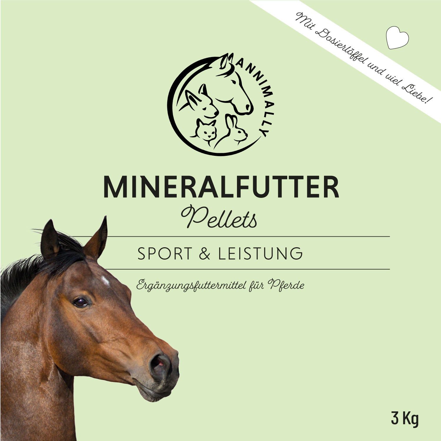 Annimally Mineralfutter Pellets Sport & Leistung 3 kg