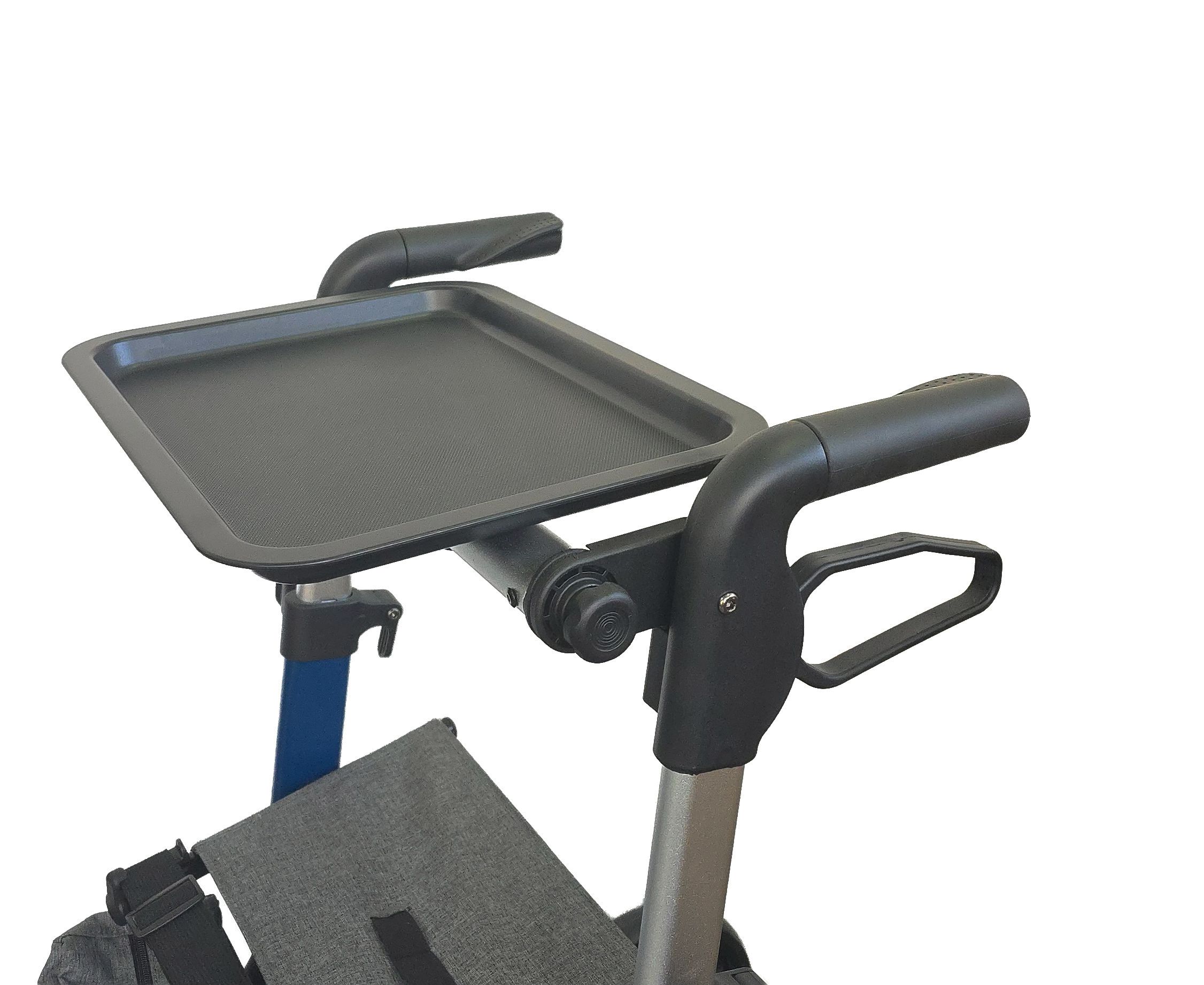 Leichter Aluminium-Rollator mit Softreifen & abnehmbarer Rückenlehne