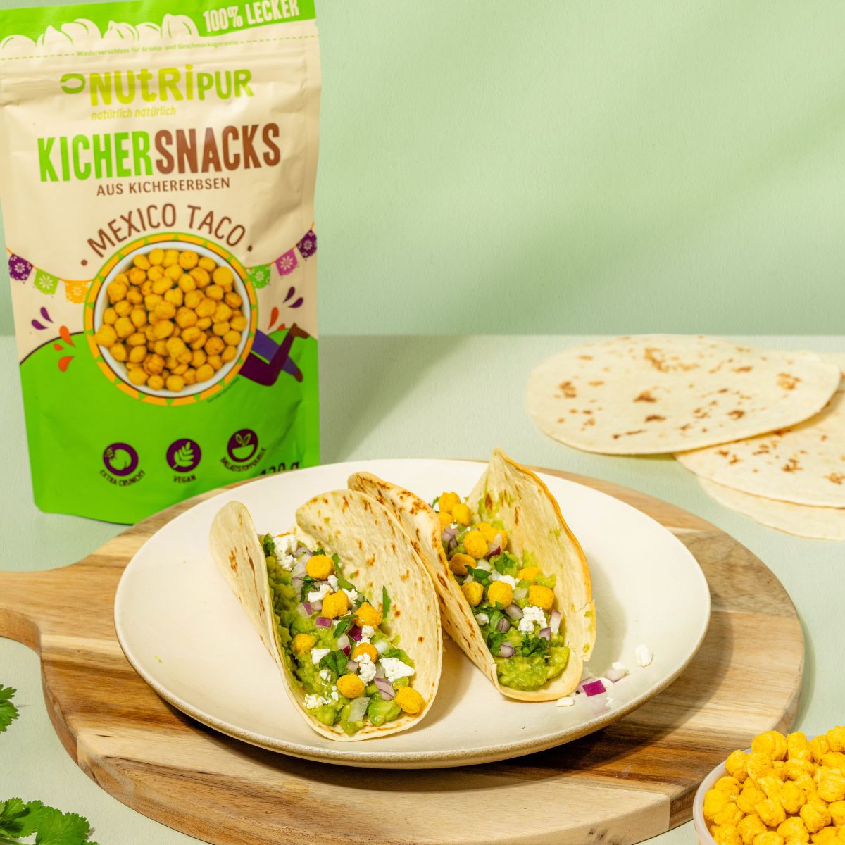 NutriPur Kichererbsen Chips Mexico Taco