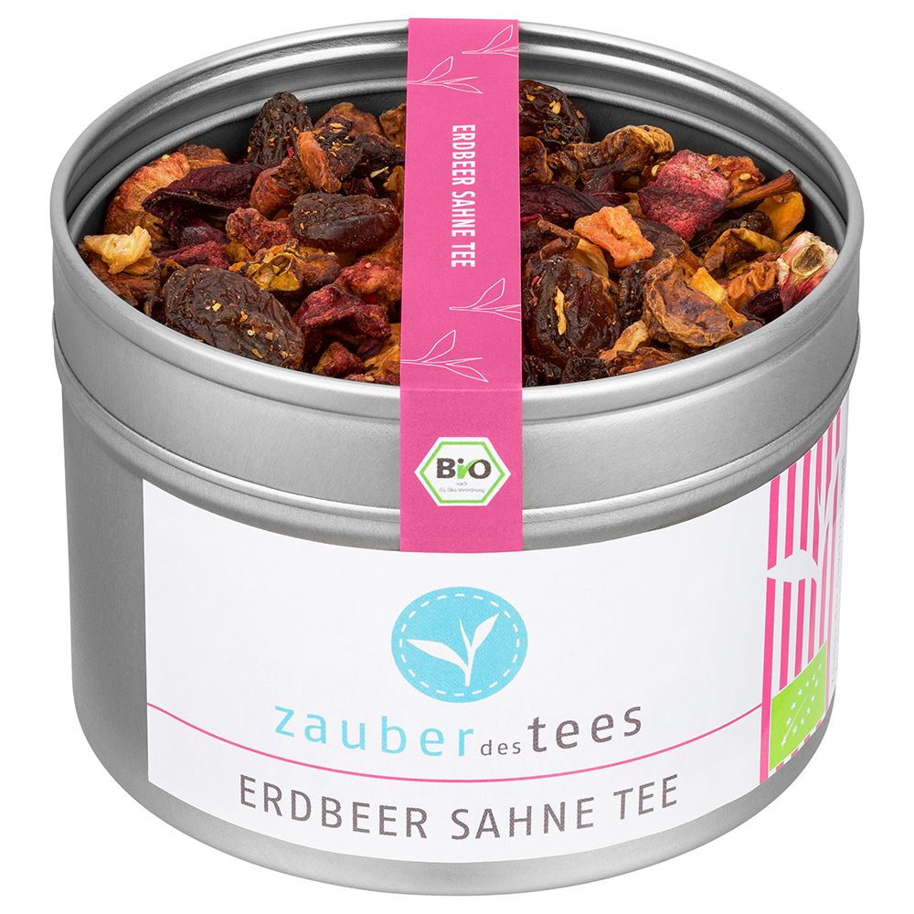 Zauber der Gewürze Erdbeer Sahne Tee Bio
