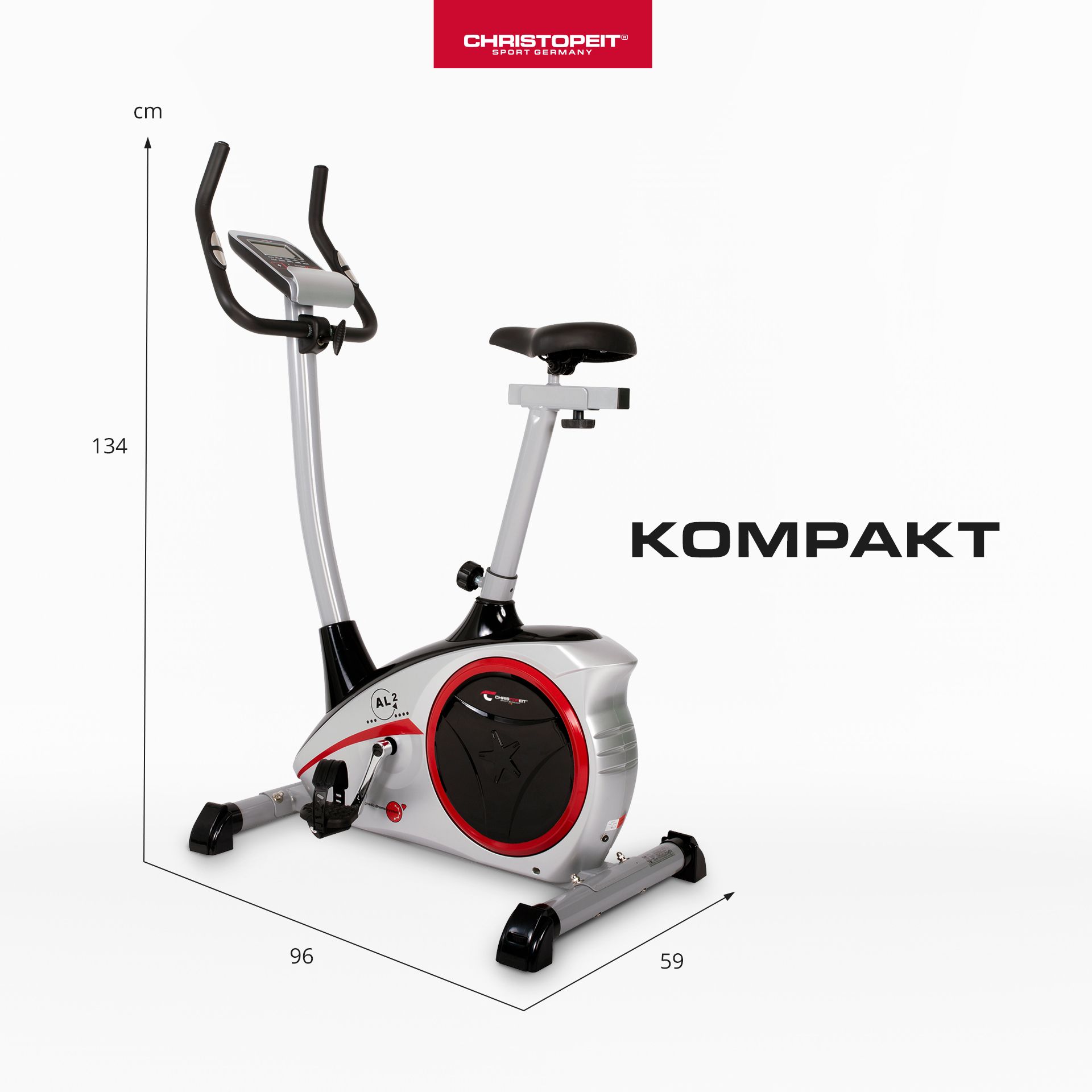 CHRISTOPEIT SPORT Ergometer AL 2 — Silber