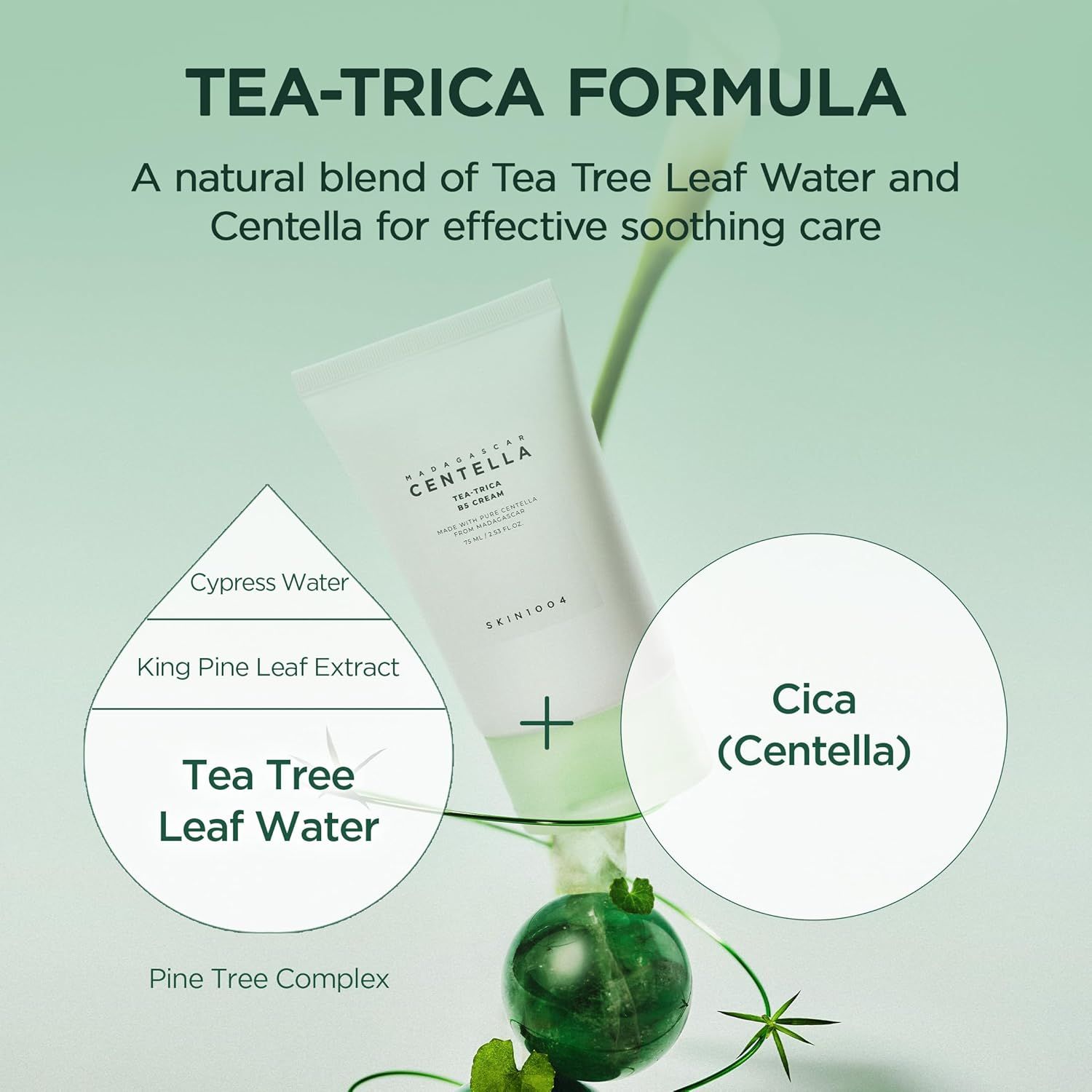 SKIN1004 Madagascar Centella Tea-Trica B5 Cream 75ml